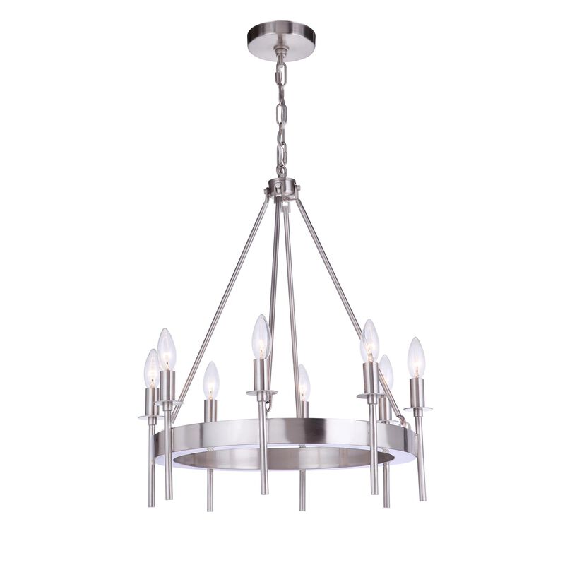 Larrson 20 Inch 8 Light Mini Chandelier by Craftmade