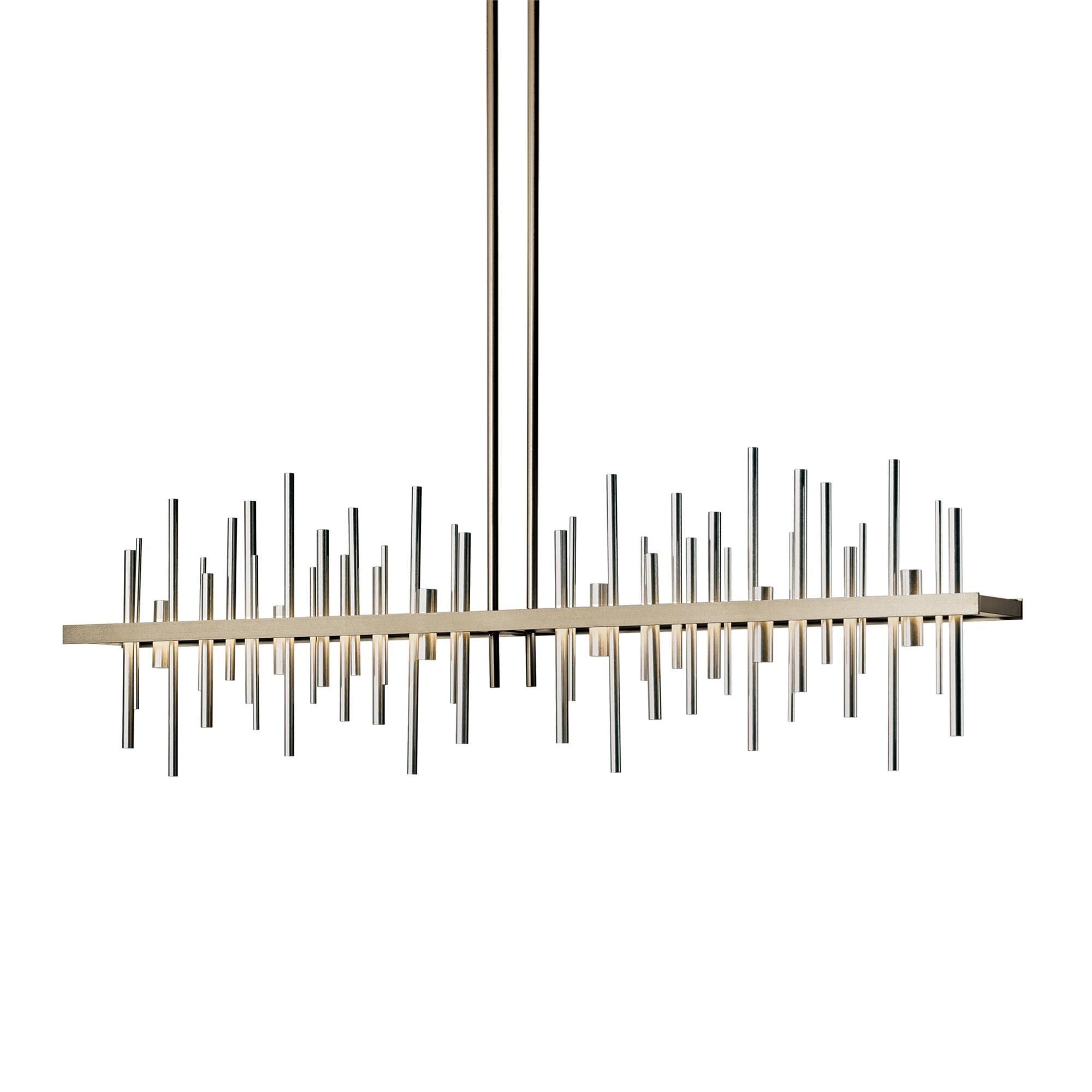 Shown in Soft Gold finish and Vintage Platinum accent