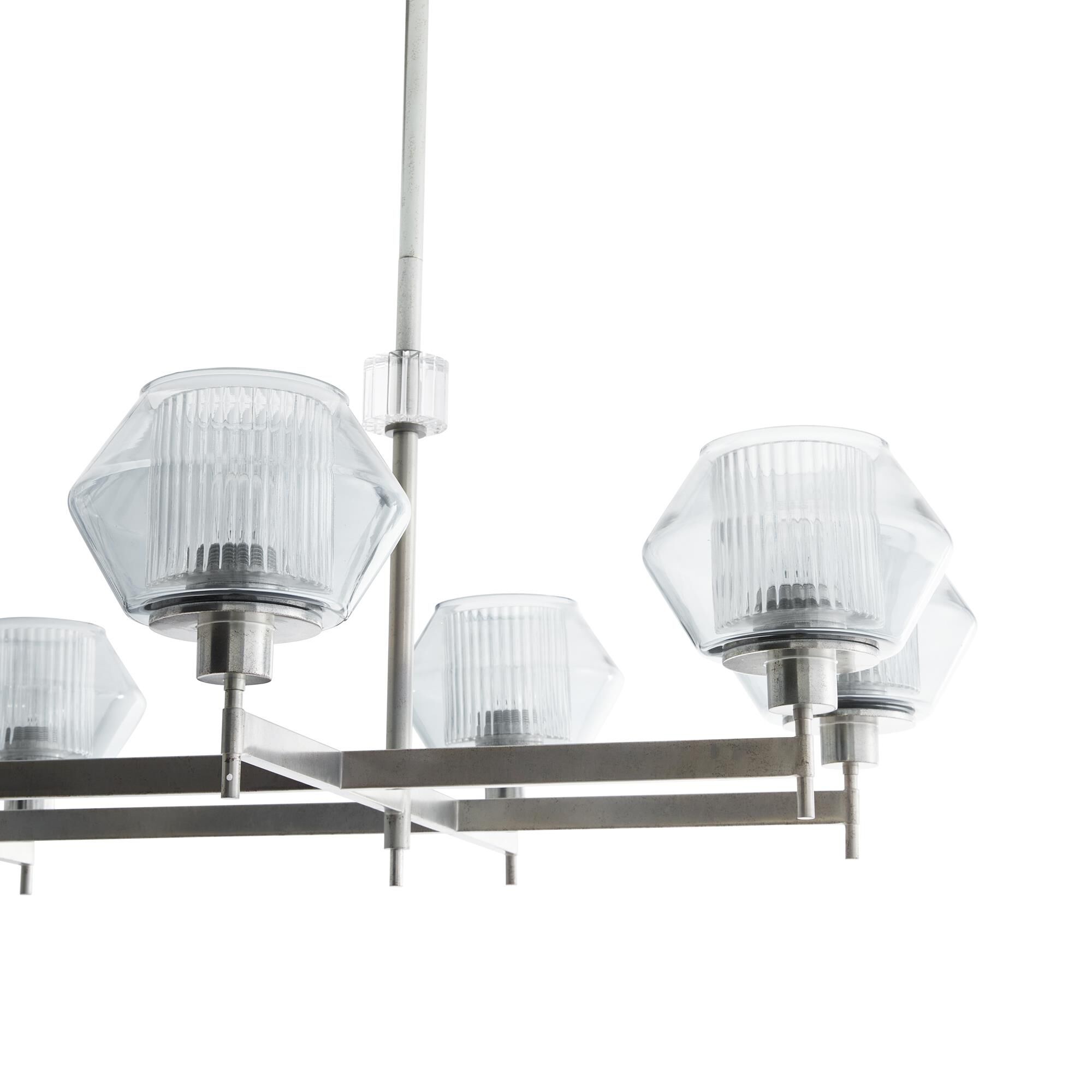 Shown in Pewter finish and Glass shade