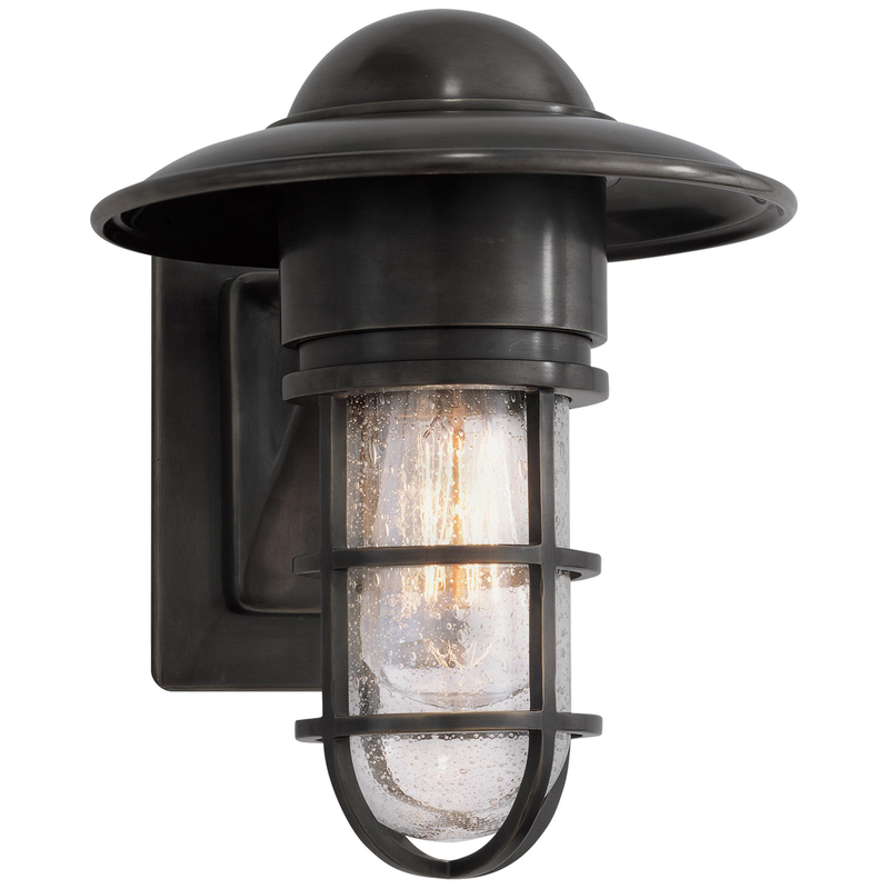 Visual Comfort Signature Collection Chapman & Myers Marine 10 Inch Tall Outdoor Wall Light