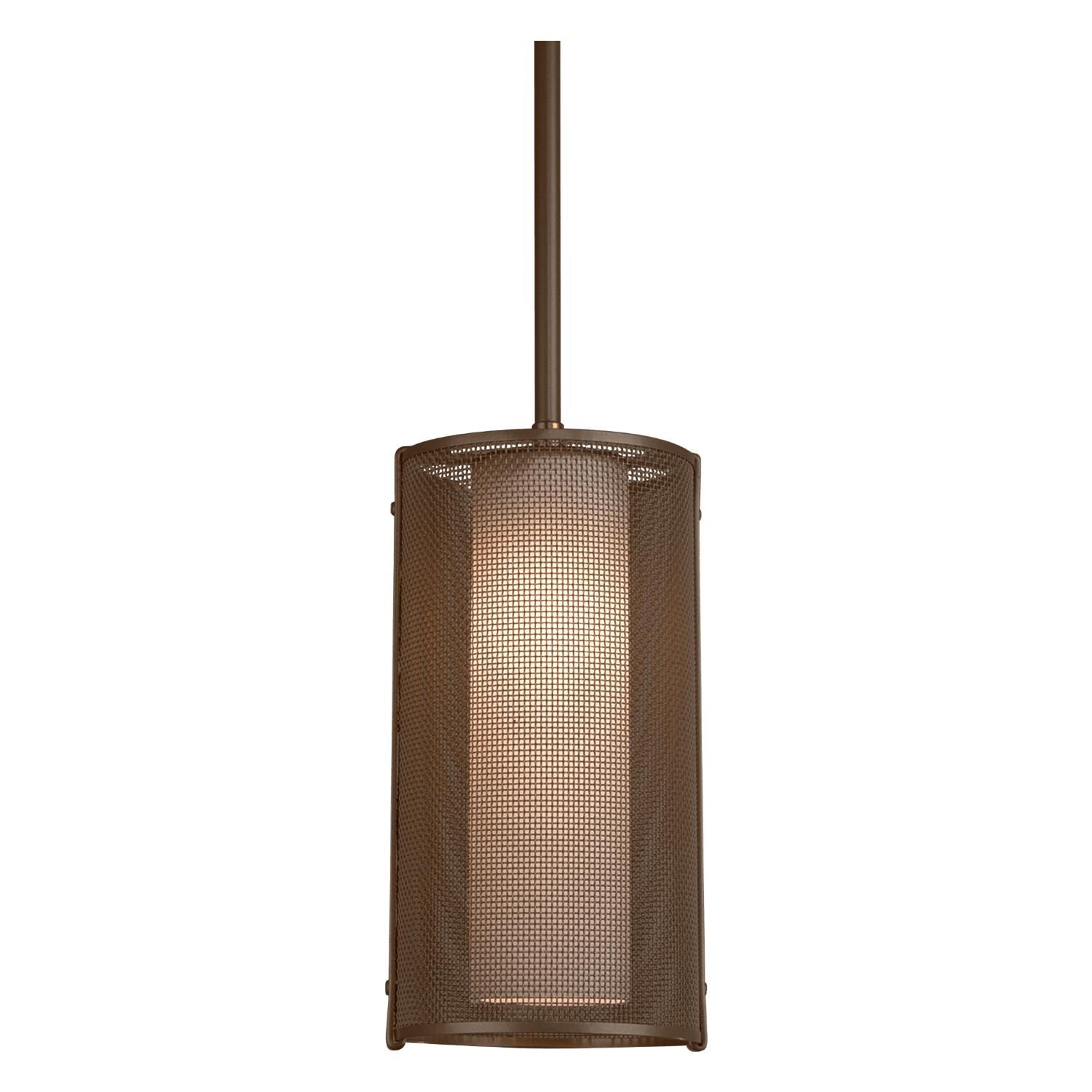 Shown in Flat Bronze finish and Frosted glass