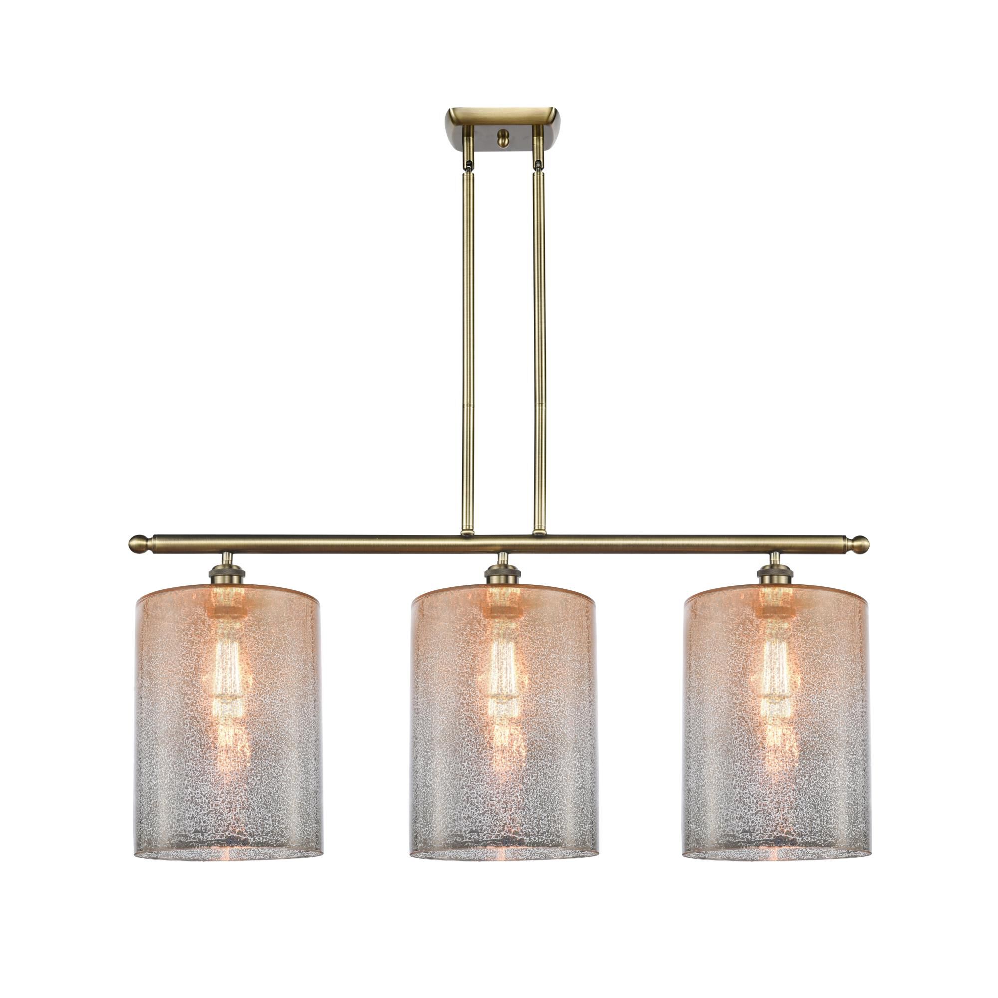 Shown in Antique Brass finish and Mercury glass