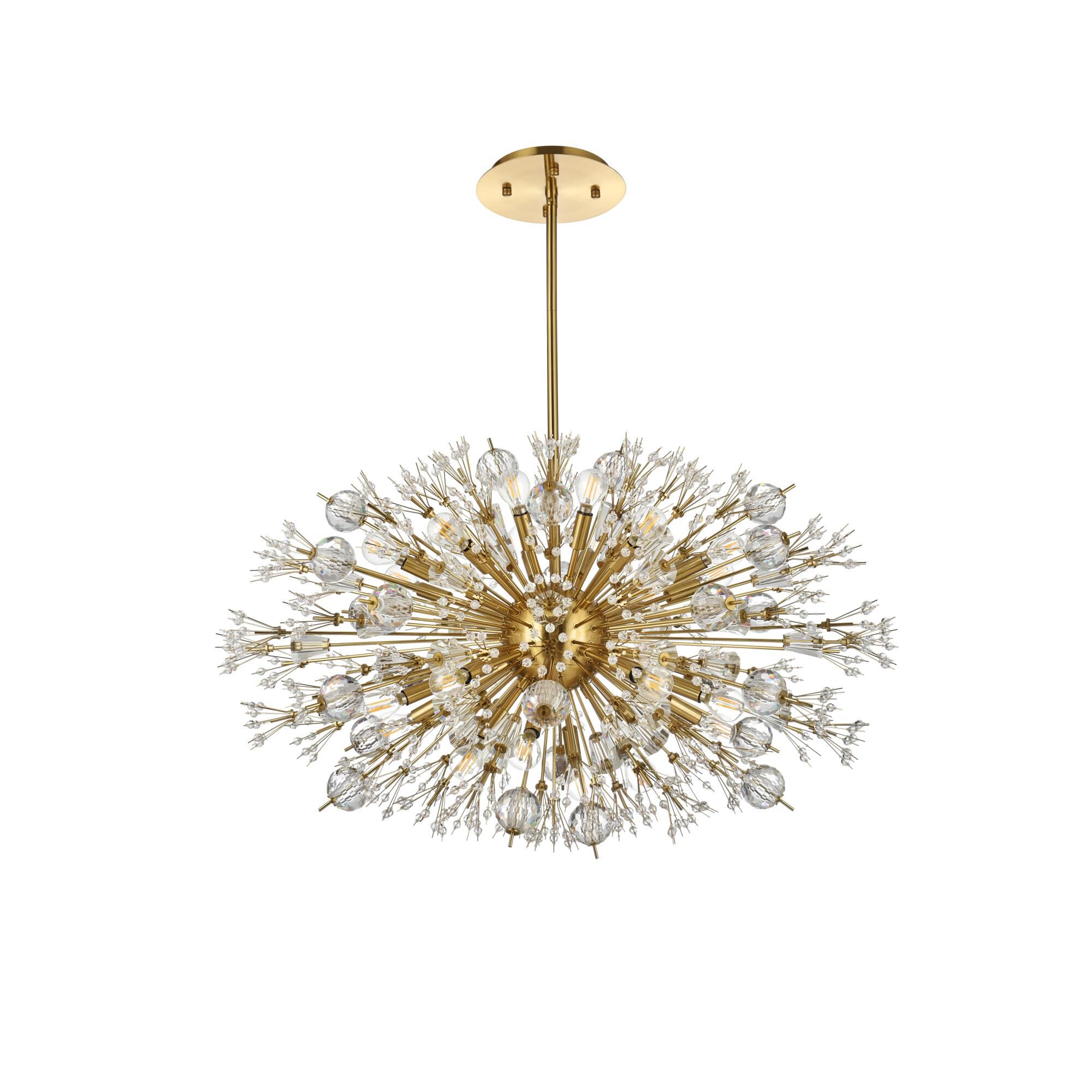 Vera 36 Inch Large Pendant by Elegant Lighting