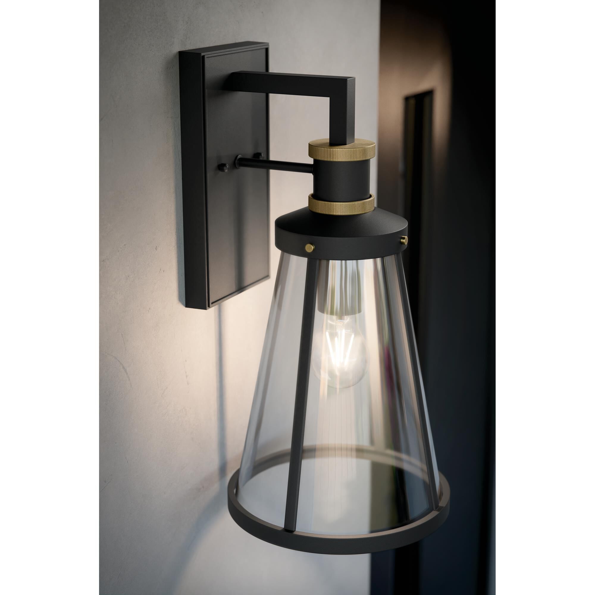 Shown in Black Textured finish and Clear glass