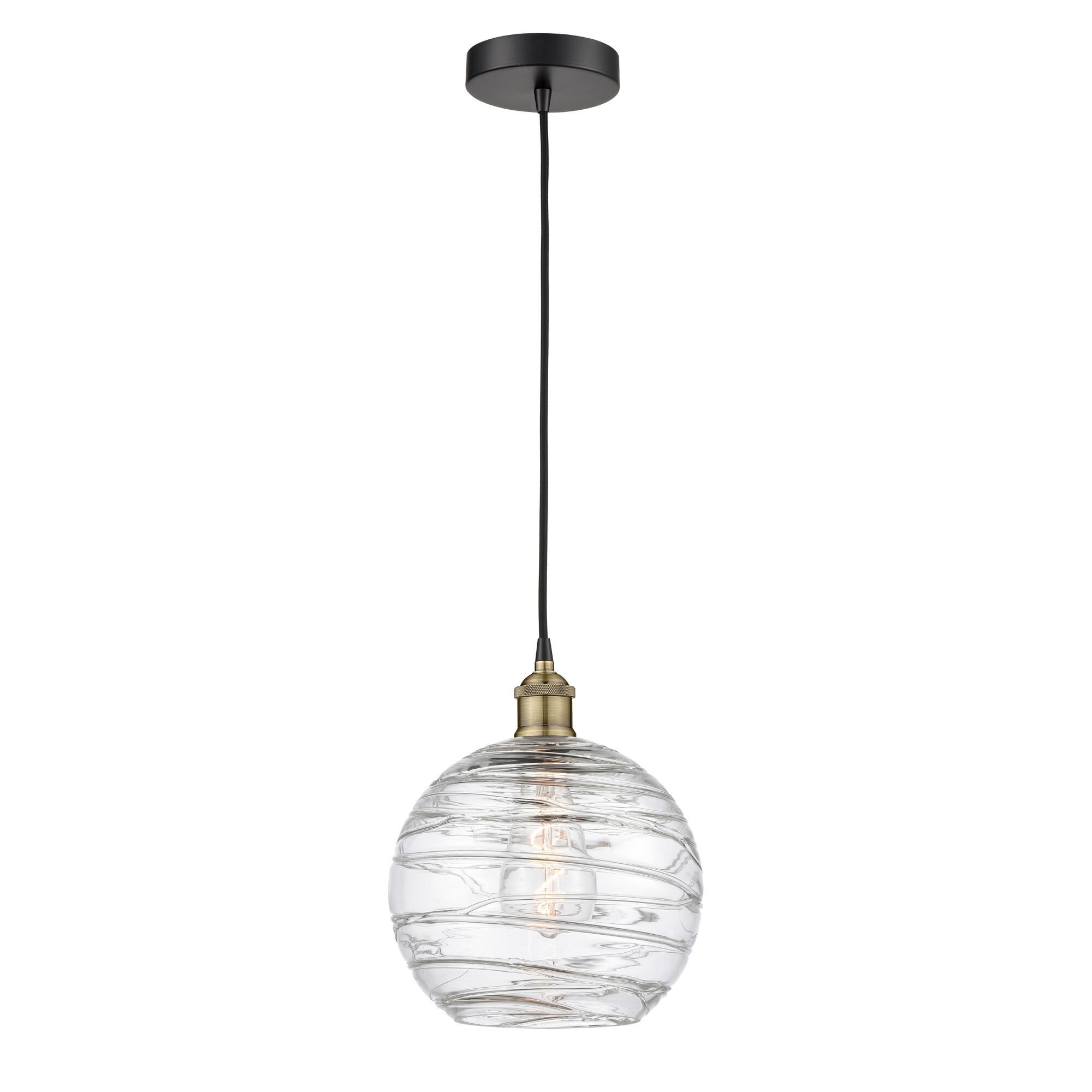 Bruno Marashlian Athens Deco Swirl 10 Inch Mini Pendant by Innovations Lighting