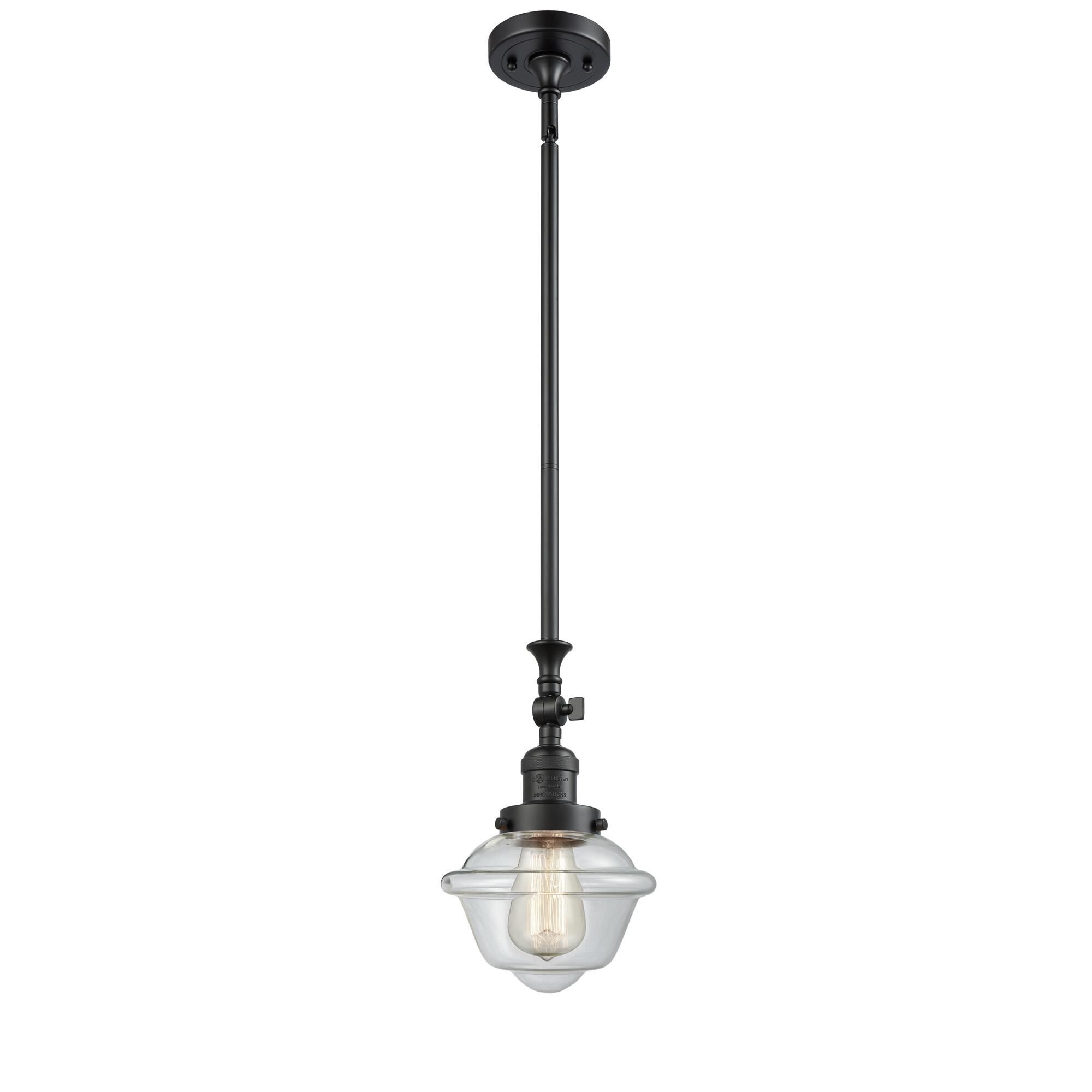 Shown in Matte Black finish and Clear glass