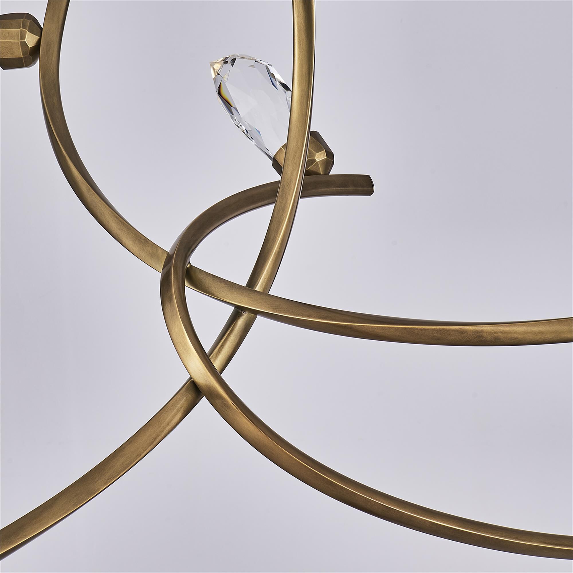 Shown in True Brass finish and Firenze Clear crystal