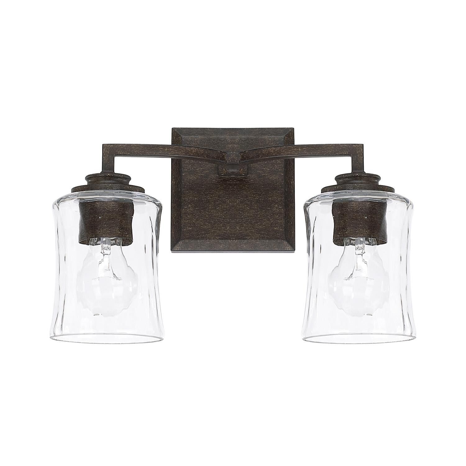 Shown in Renaissance Brown finish and Clear Watered glass 