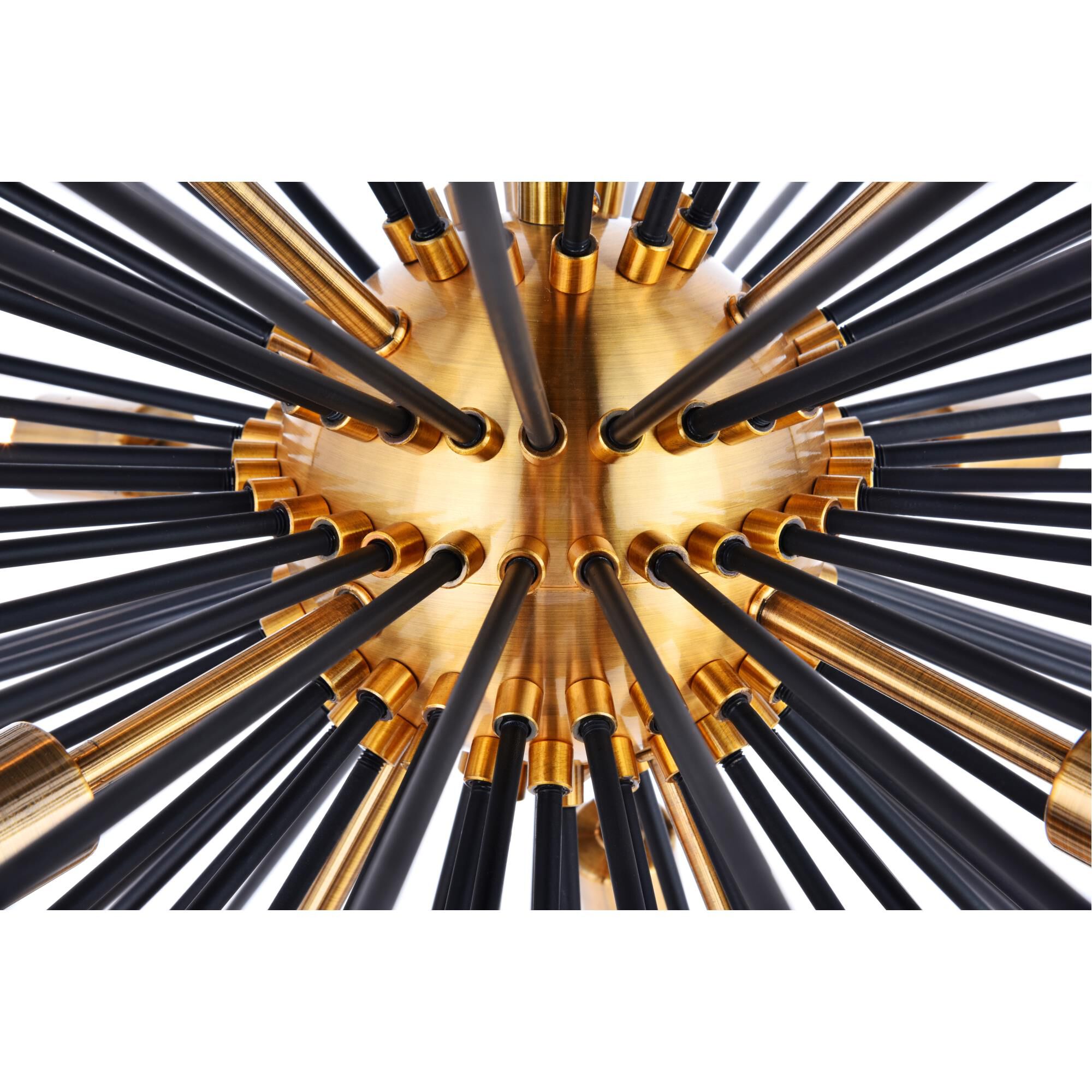 Shown in Light Antique Brass And Flat Black finish