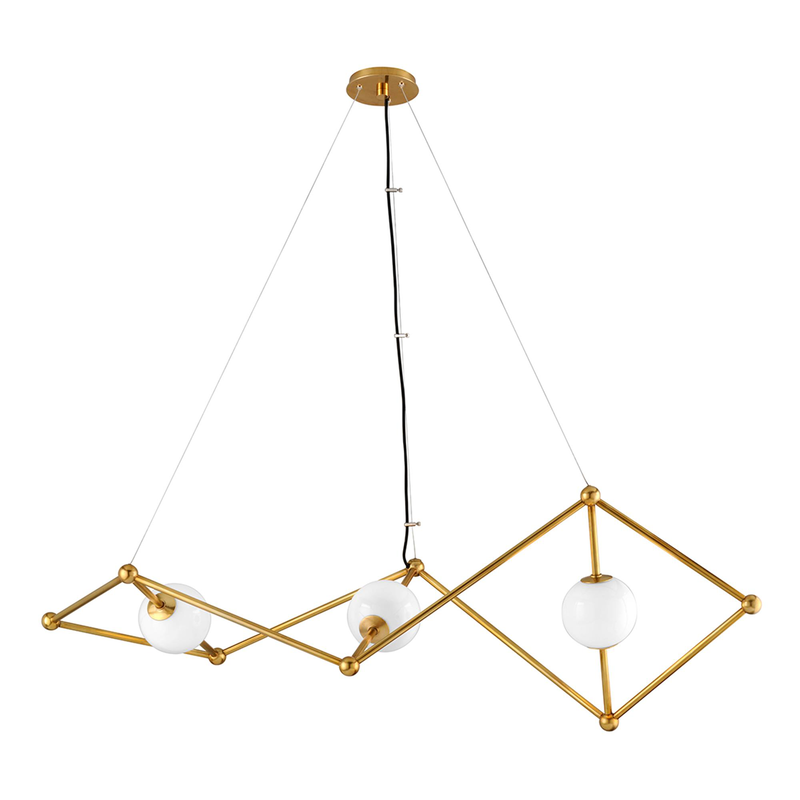 Martyn Lawrence Bullard Bickley Large Linear Chandelier by Corbett Lighting