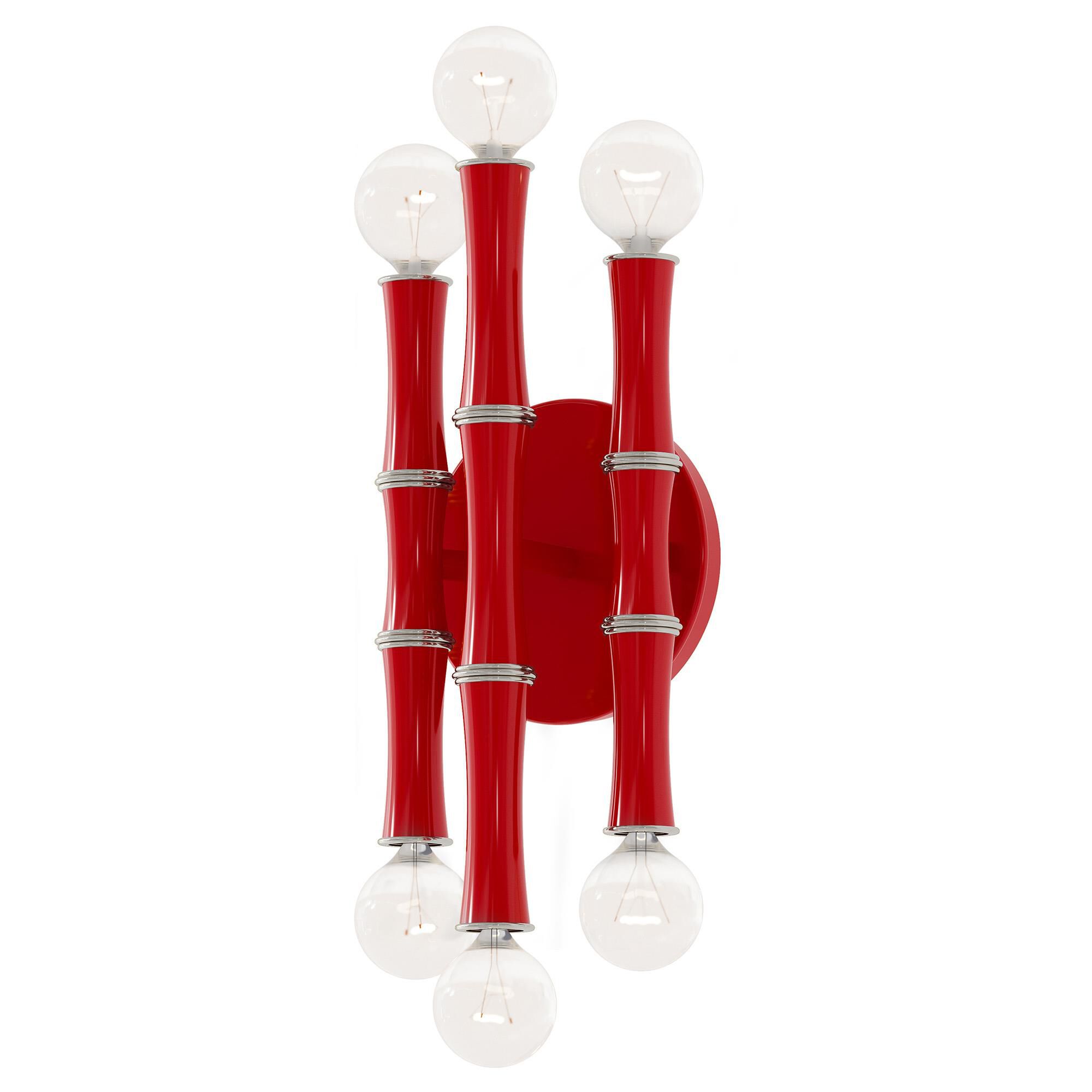 Shown in Ruby Red finish and Polished Nickel accent