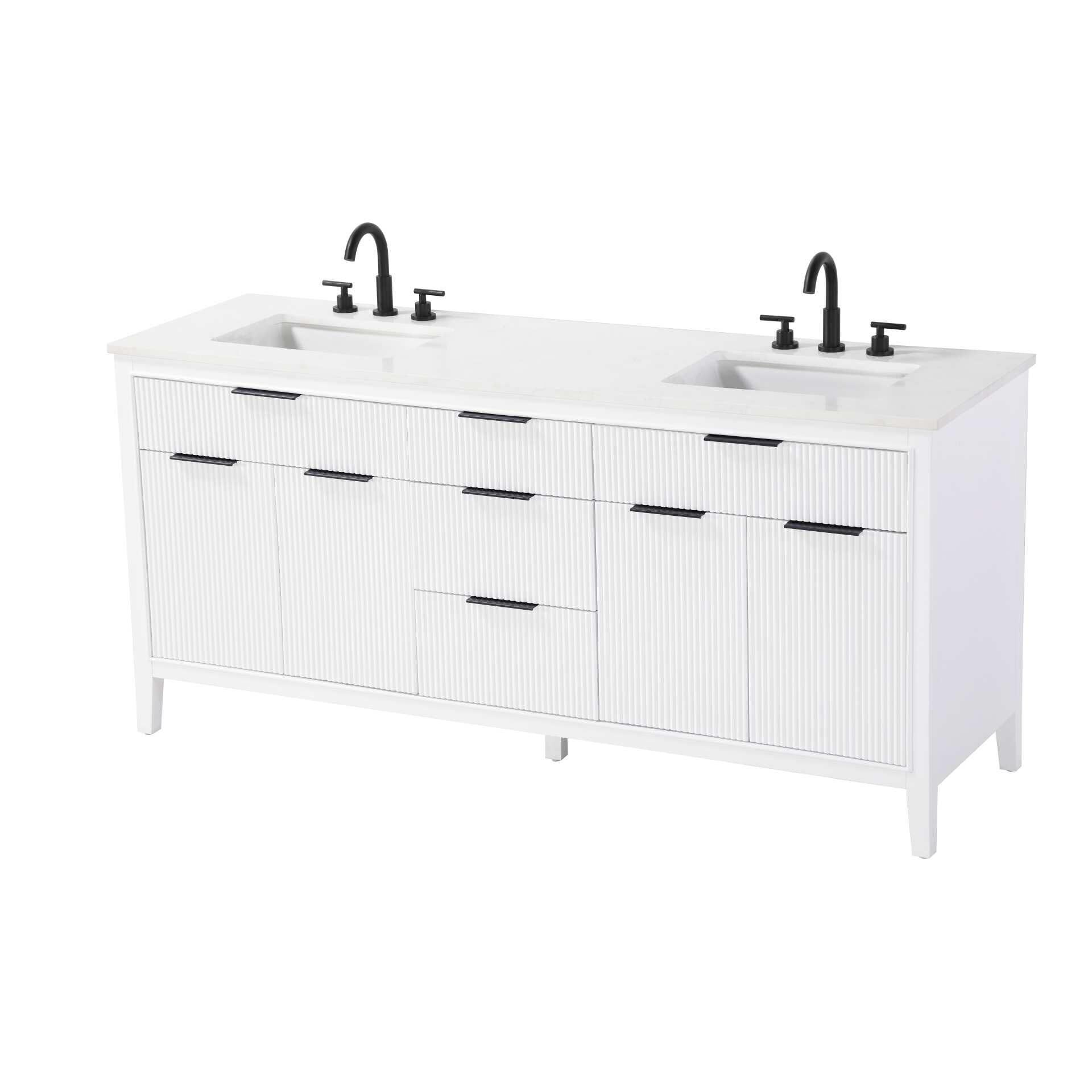 Langston 72 Inch Bath Vanity by Elegant Decor