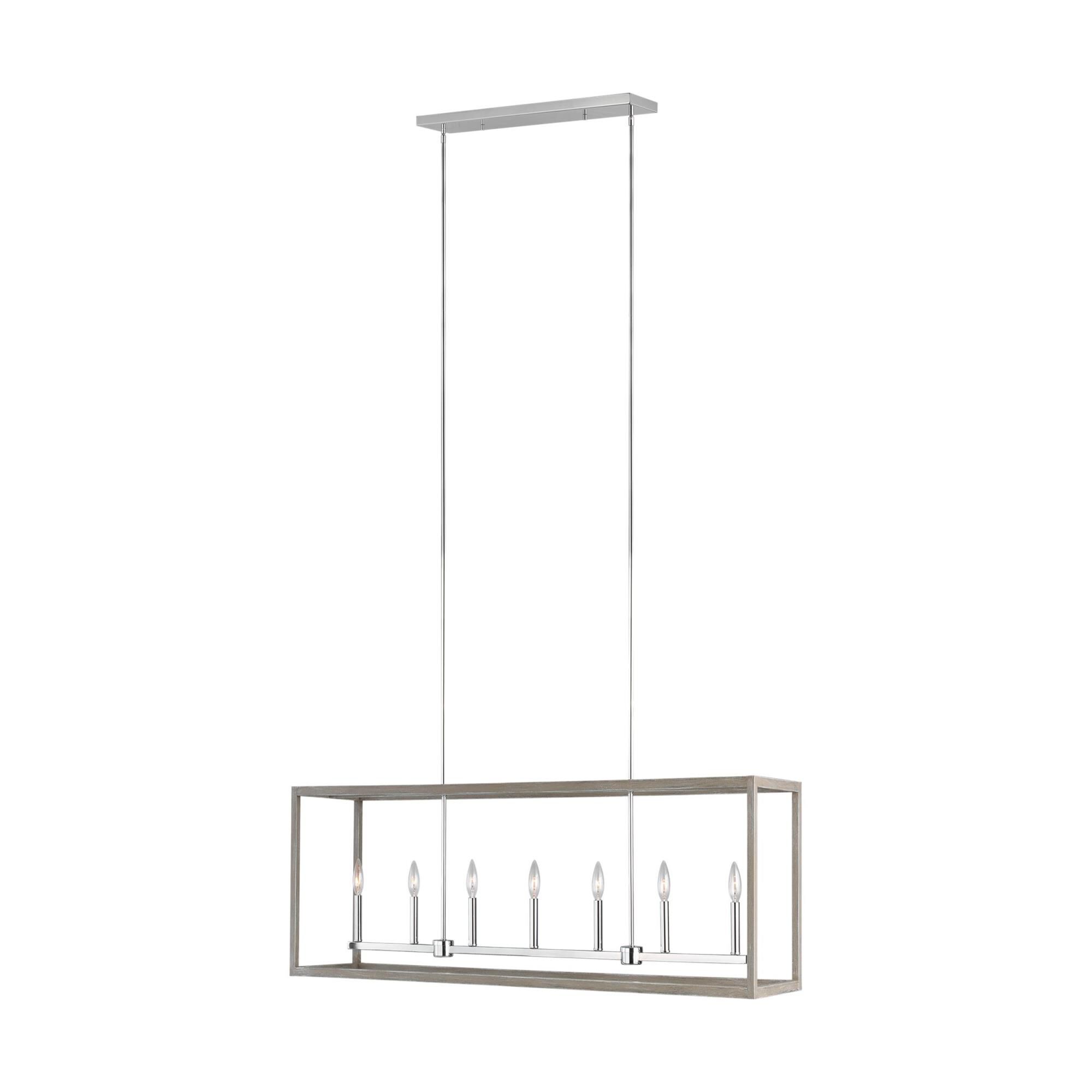 Moffet Street 54 Inch 7 Light Linear Suspension Light by Generation Lighting