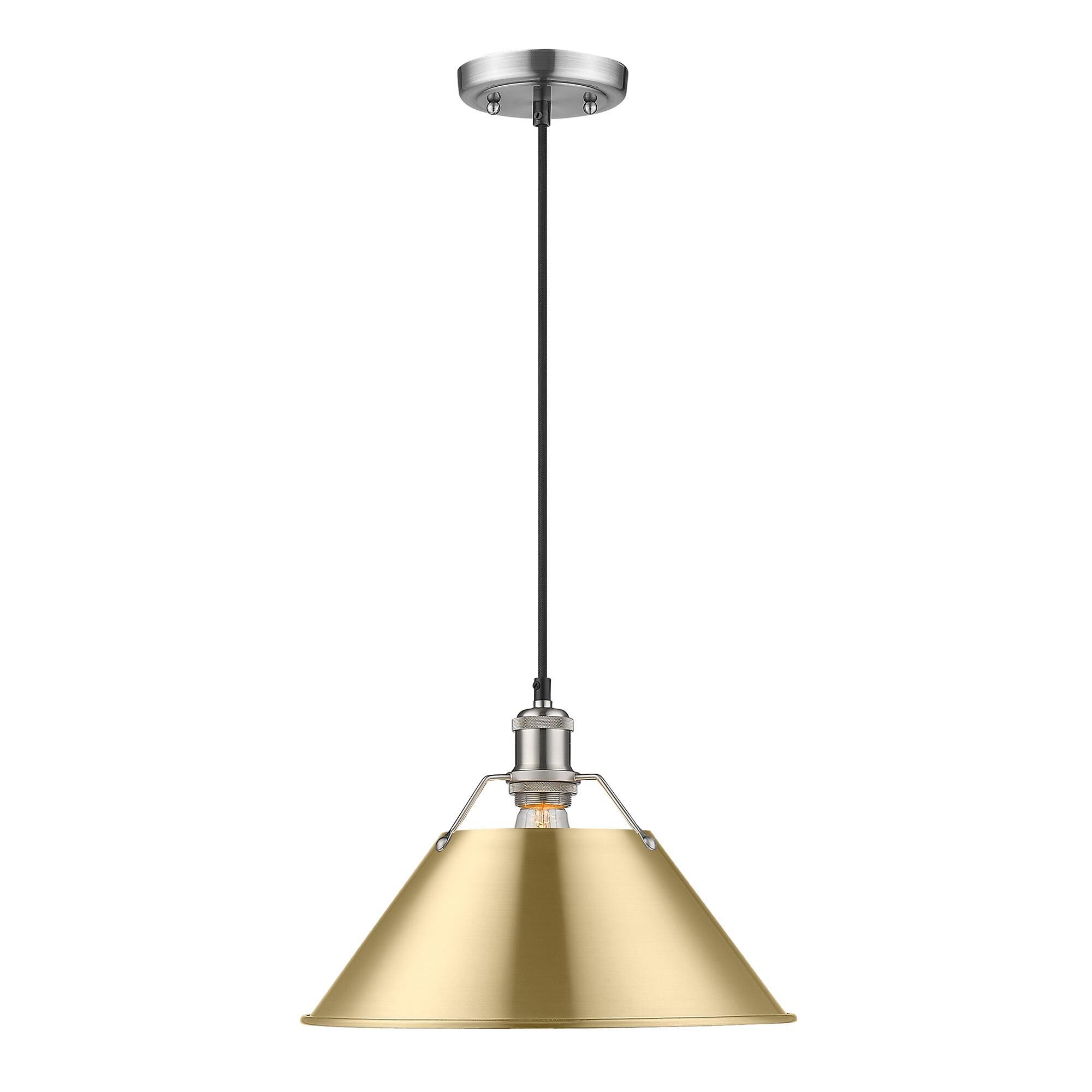 Orwell 14 Inch Large Pendant by Golden Lighting