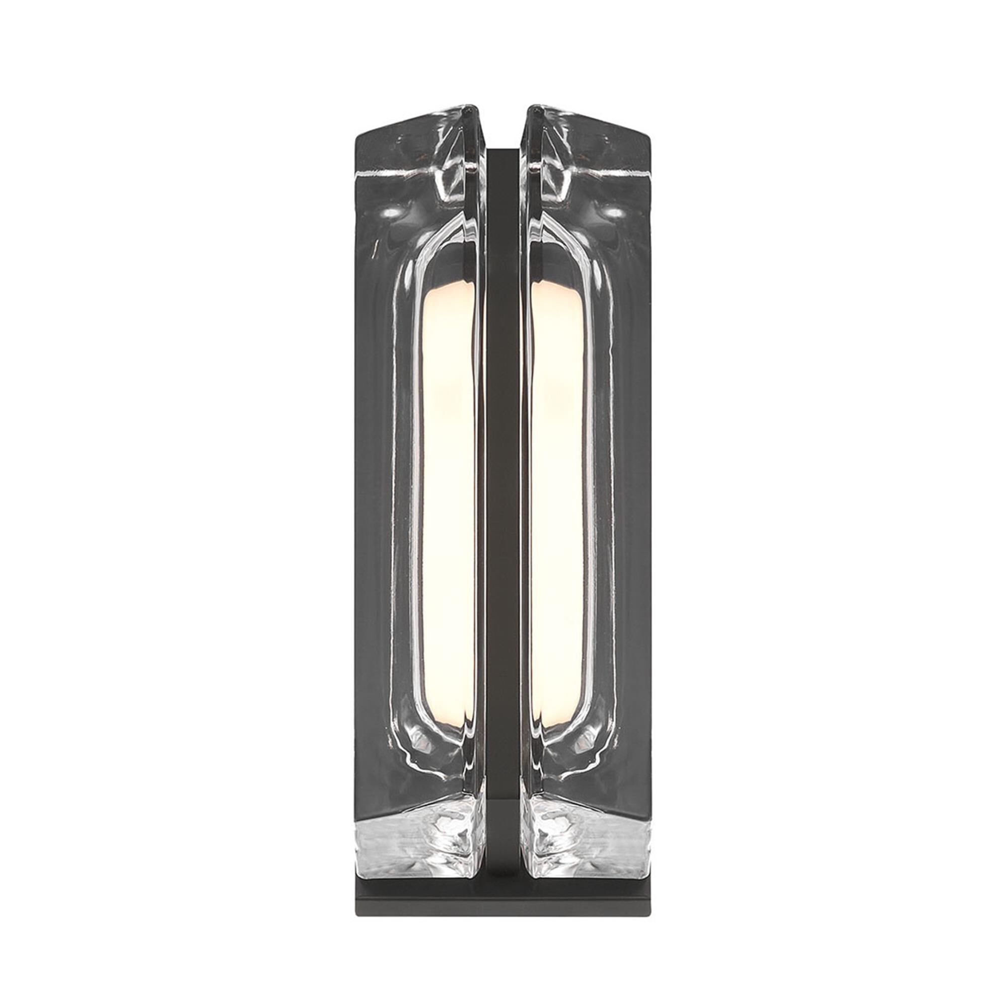 Shown in Black finish and Clear glass
