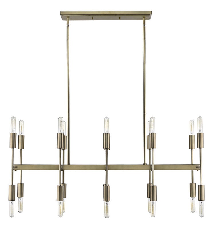Perret 46 Inch 20 Light Linear Suspension Light by Trend Lighting