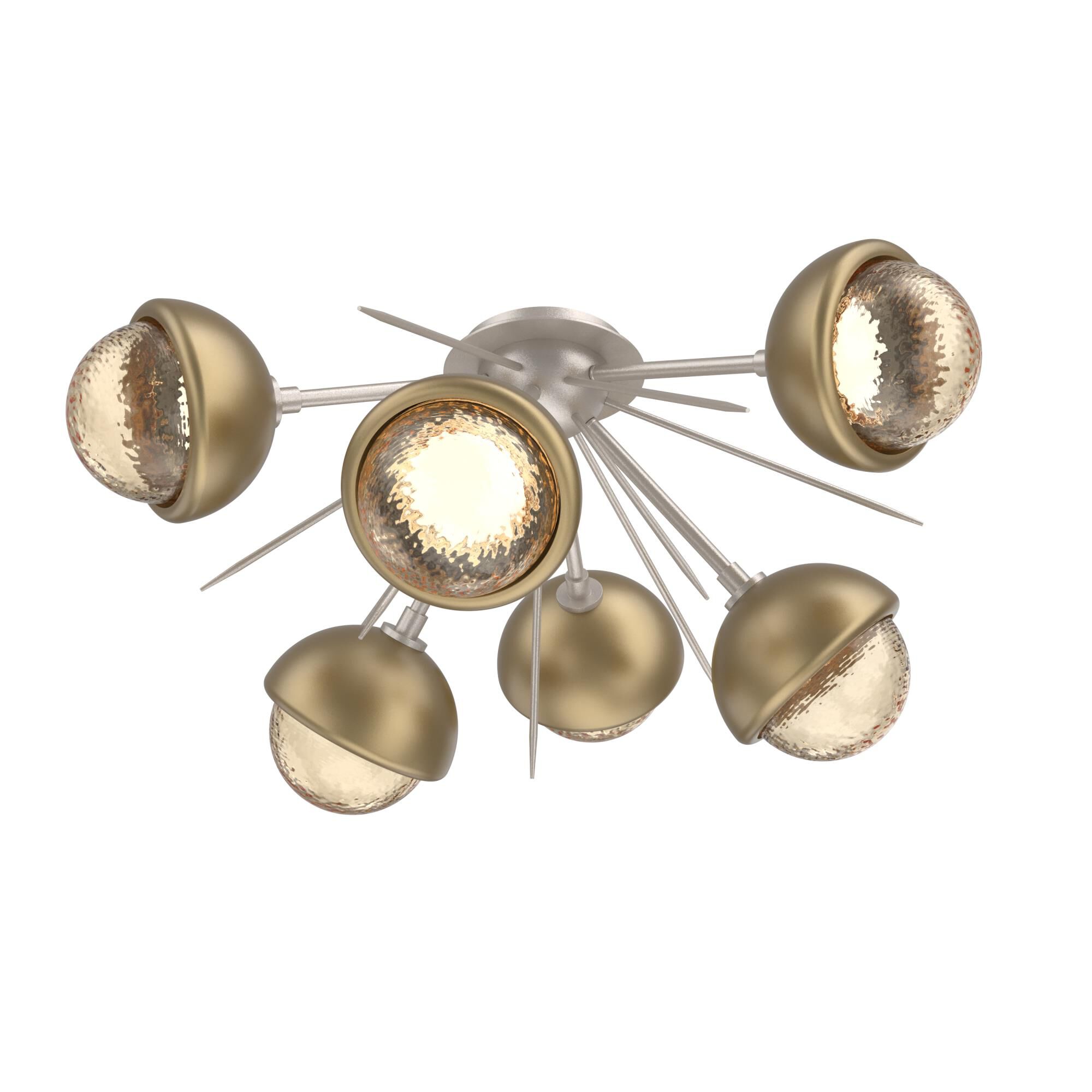 Levi Wilson Cabochon 28 Inch Semi Flush Mount by Hammerton Studio