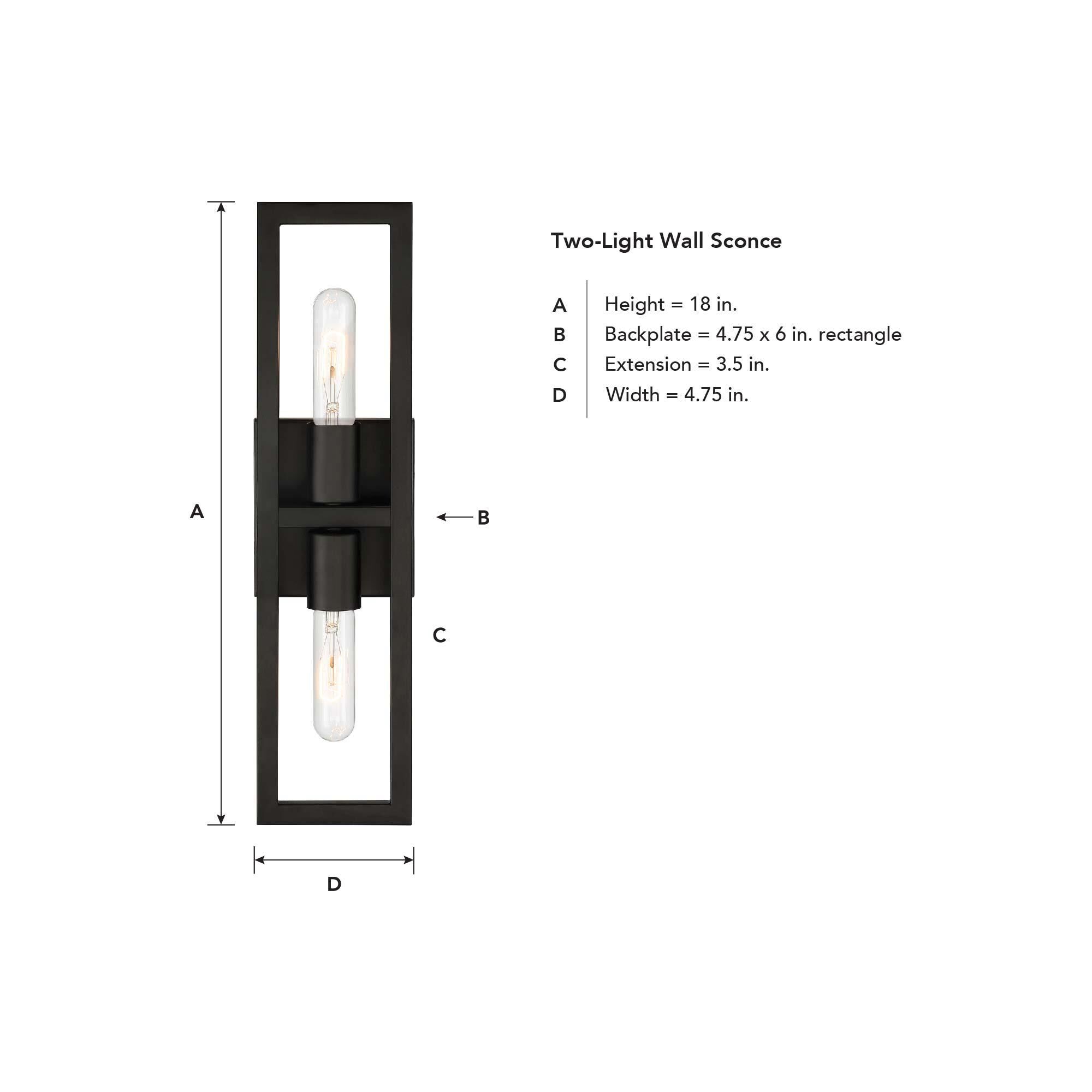 Urban Oasis 18 Inch Wall Sconce by Designers Fountain