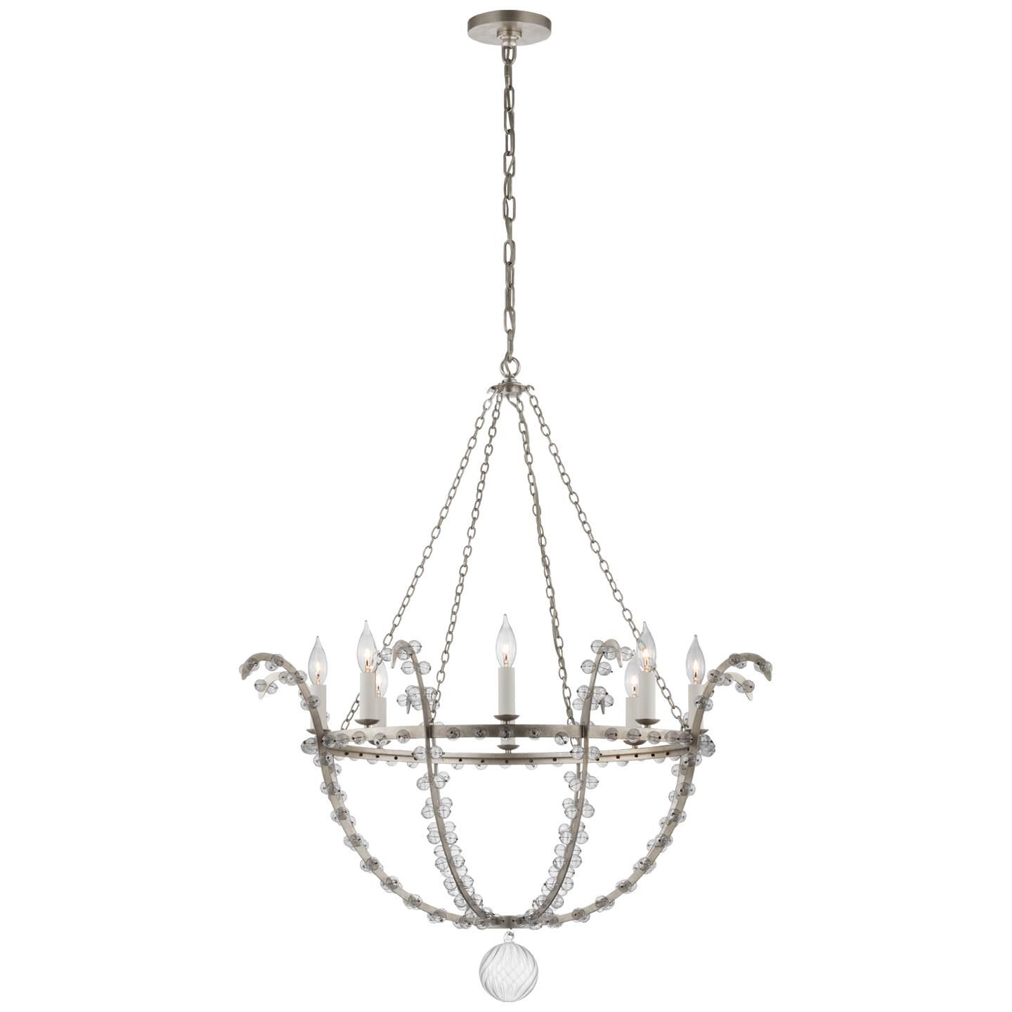 Julie Neill Alonzo 34 Inch 8 Light LED Chandelier by Visual Comfort Signature Collection