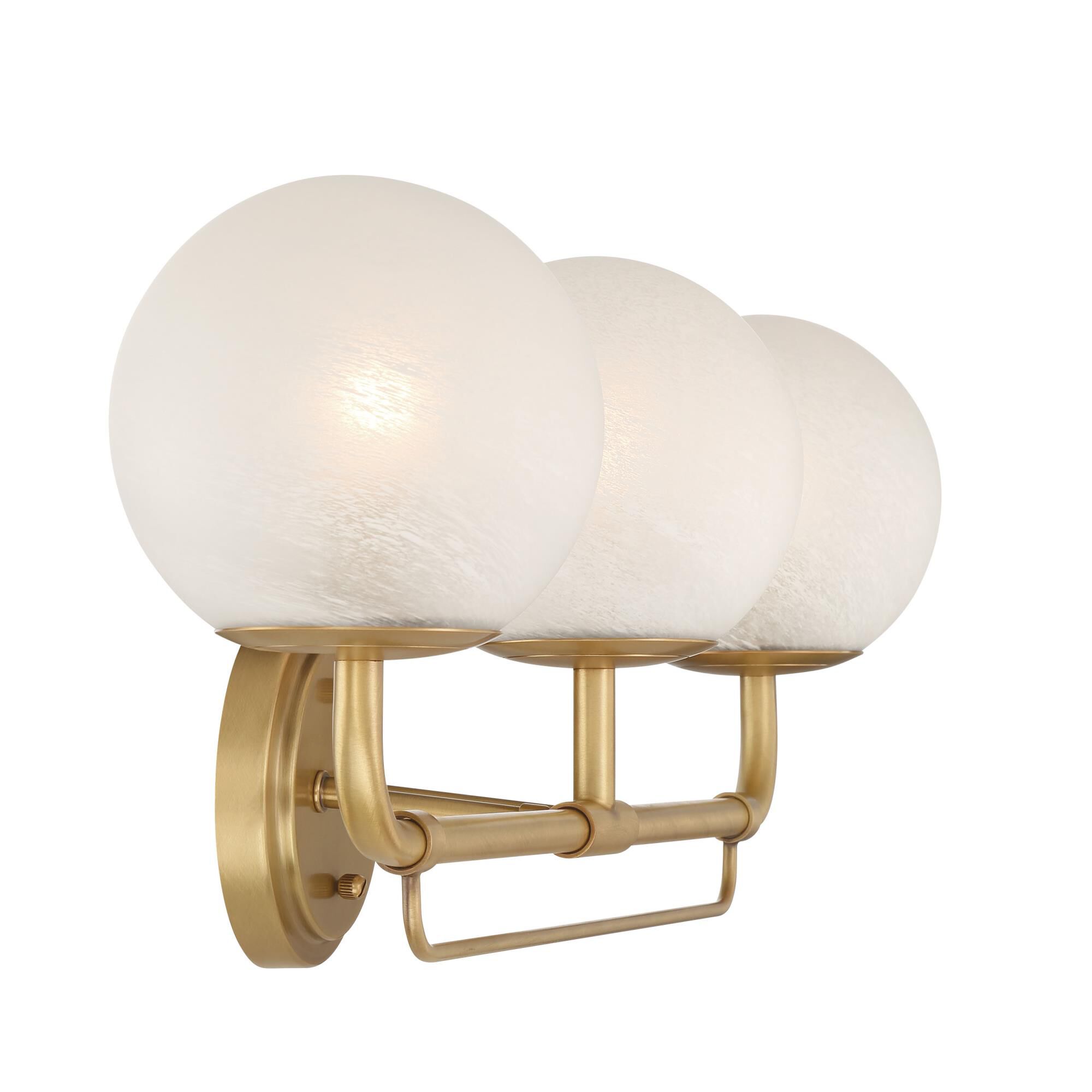 Shown in Legacy Brass finish and White glass and Etched Alabaster Glass shade