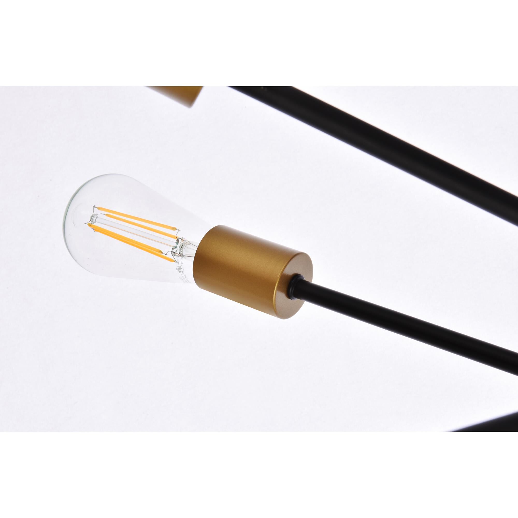 Lucca 23 Inch 6 Light Chandelier by Elegant Lighting