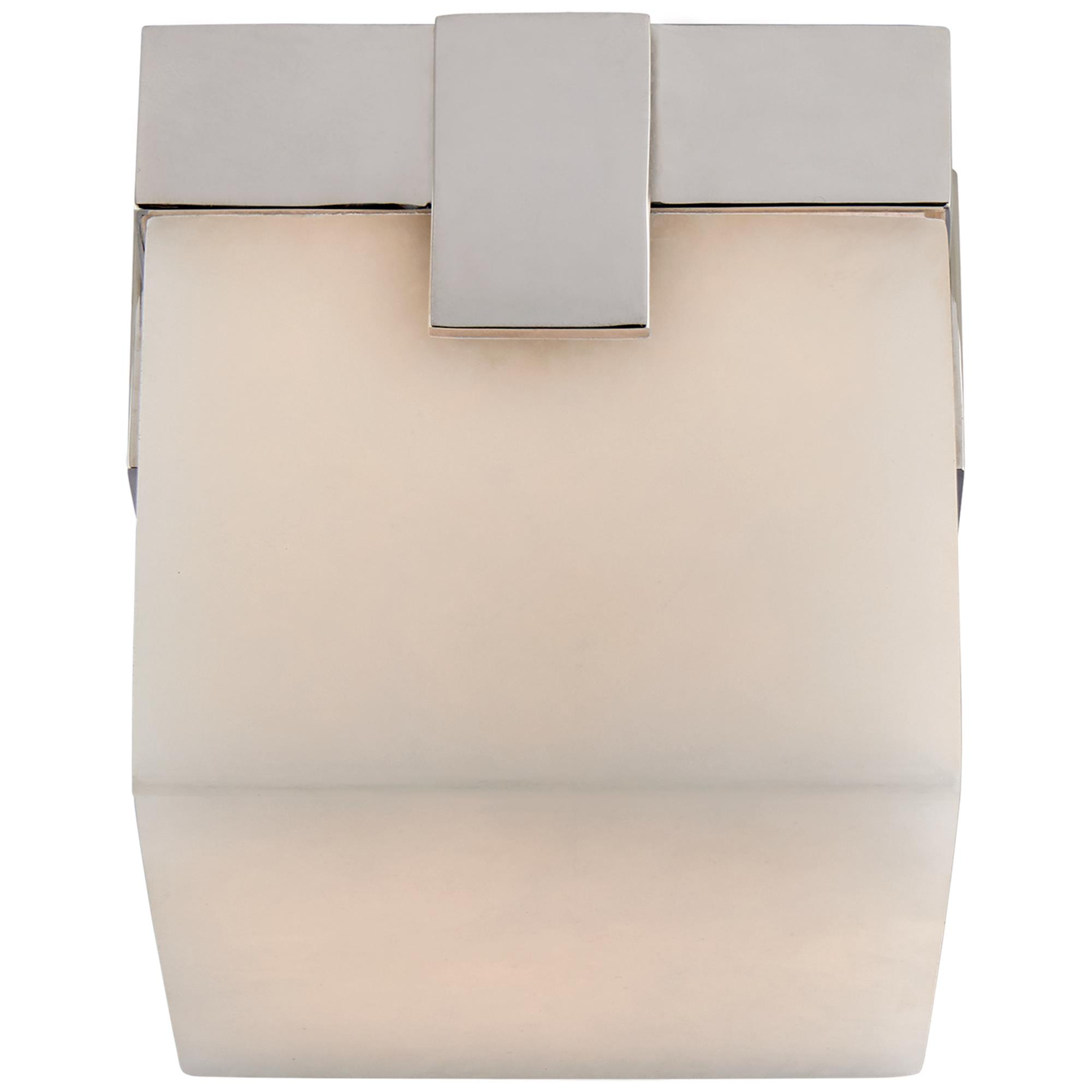 Shown in Polished Nickel finish and Alabaster glass