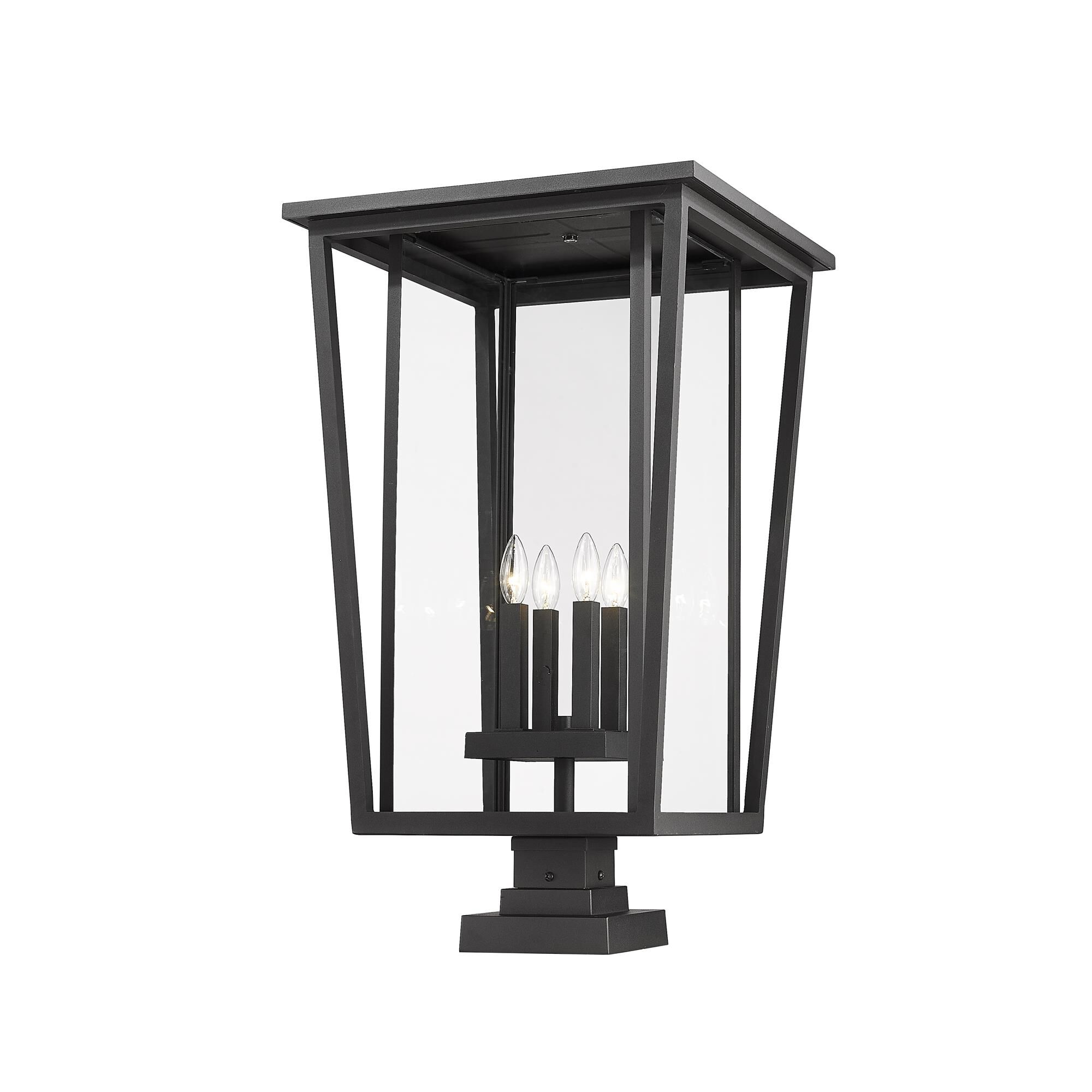 Seoul 32 Inch Tall 4 Light Outdoor Pier Lamp by Z-Lite