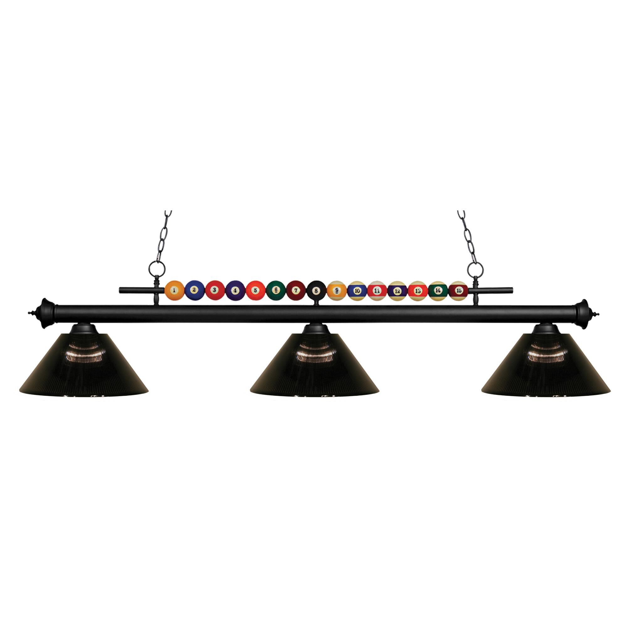 Shown in Matte Black finish and Acrylic glass and Acrylic shade