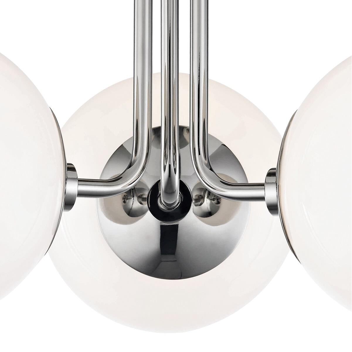 Shown in Polished Nickel finish and Opal Glossy glass