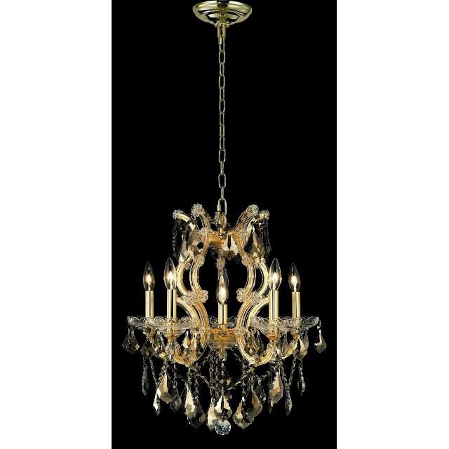 Maria Theresa 23 Inch 6 Light Chandelier by Elegant Lighting