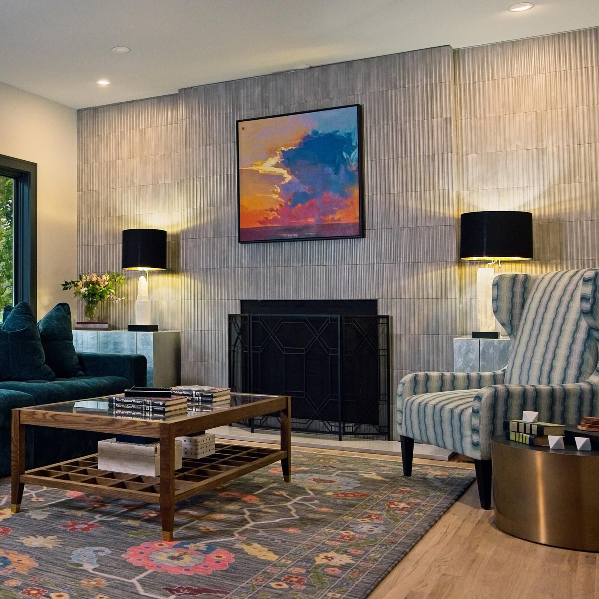 Shown in Black and White finish and Black shade