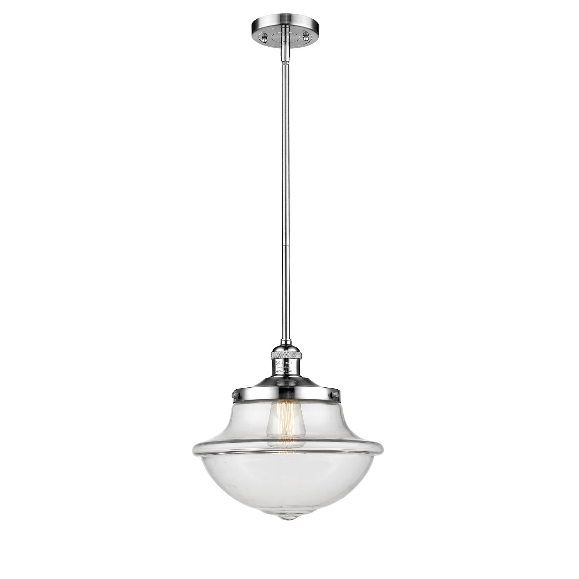Shown in Polished Chrome finish and Clear glass