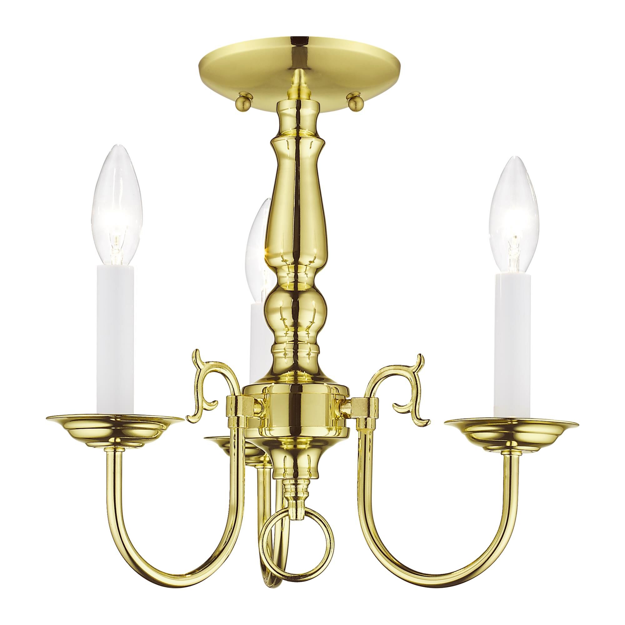 Williamsburgh 14 Inch 3 Light Mini Chandelier by Livex Lighting