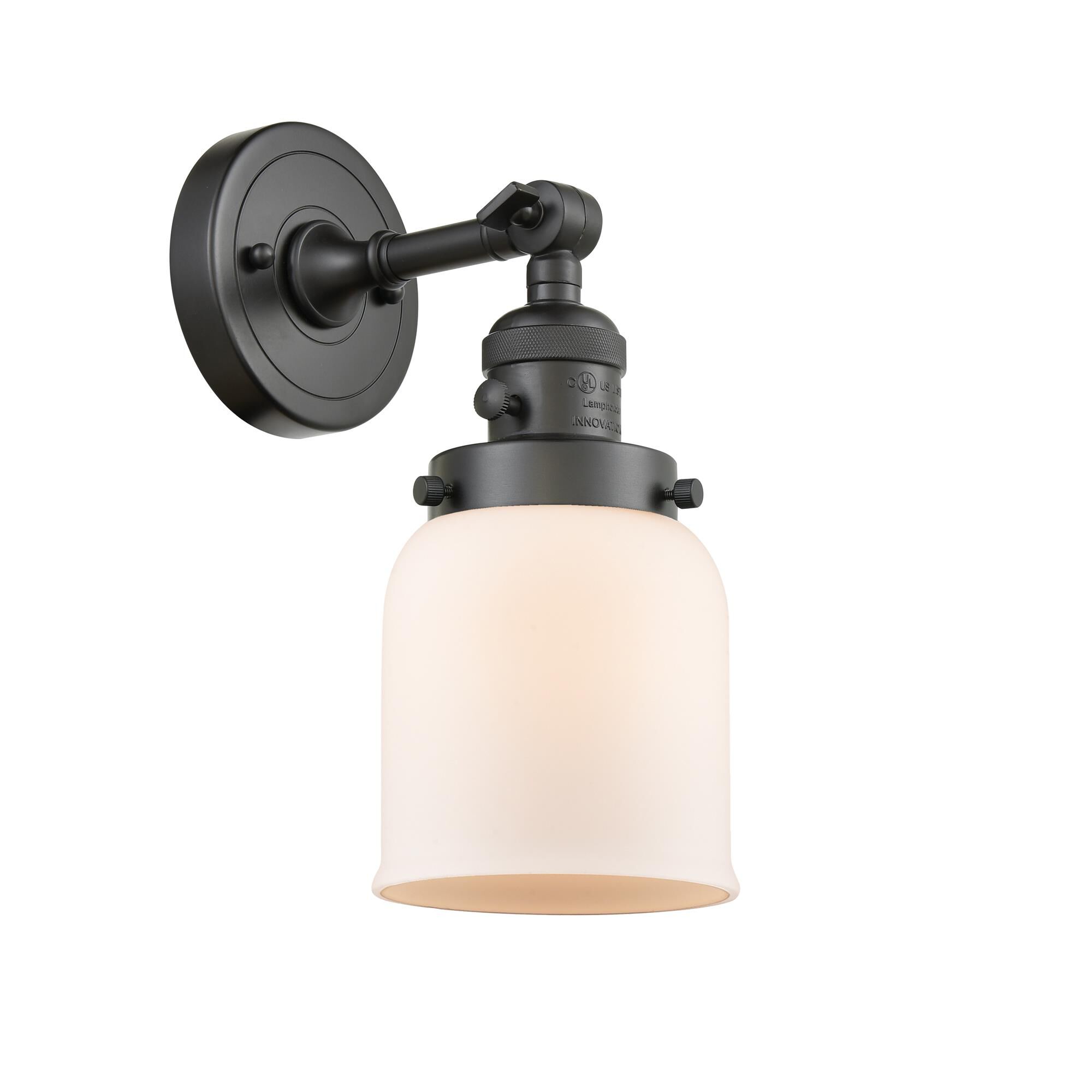 Shown in Oil Rubbed Bronze finish and Matte White Cased glass