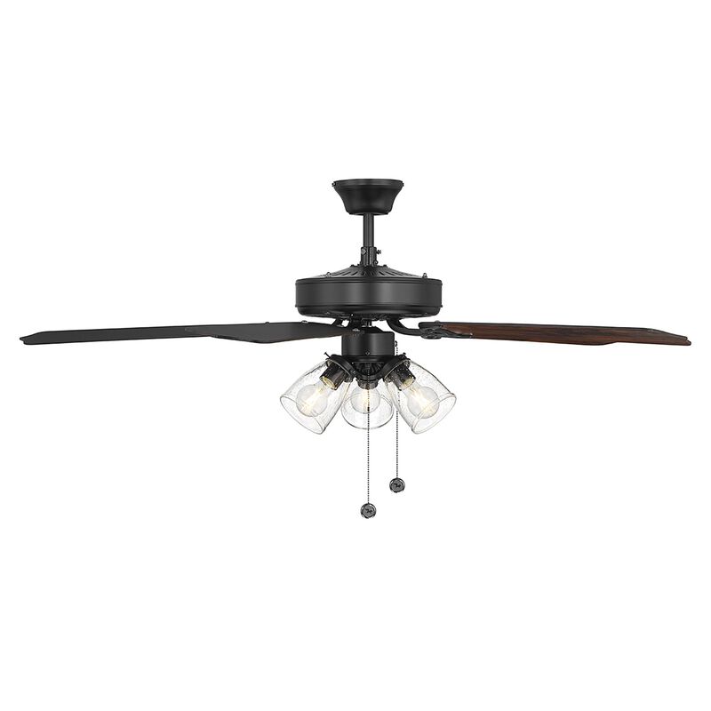 52 Inch Ceiling Fan with Light Kit by Meridian Lighting