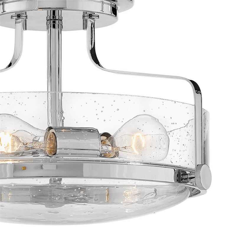 Harper 14 Inch 3 Light Semi Flush Mount by Hinkley