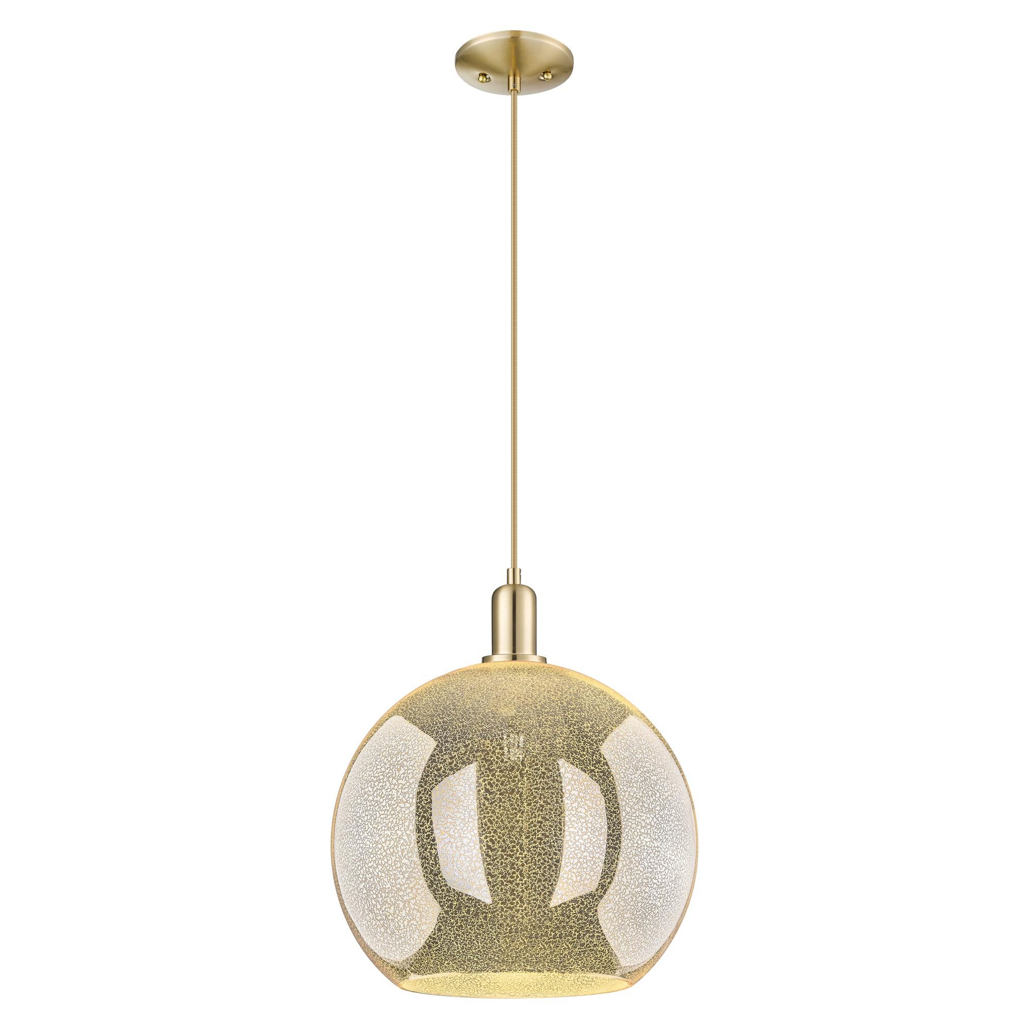 Shown in Champagne Bronze finish and Mercury glass