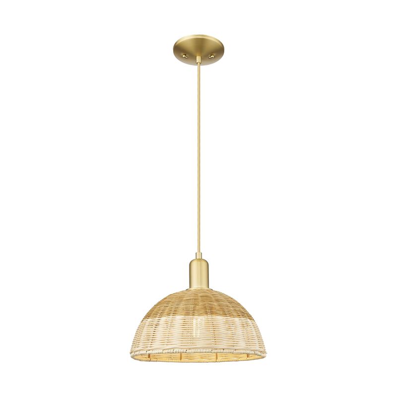 Bruno Marashlian Natural Ballston Dome 12 Inch Mini Pendant by Innovations Lighting