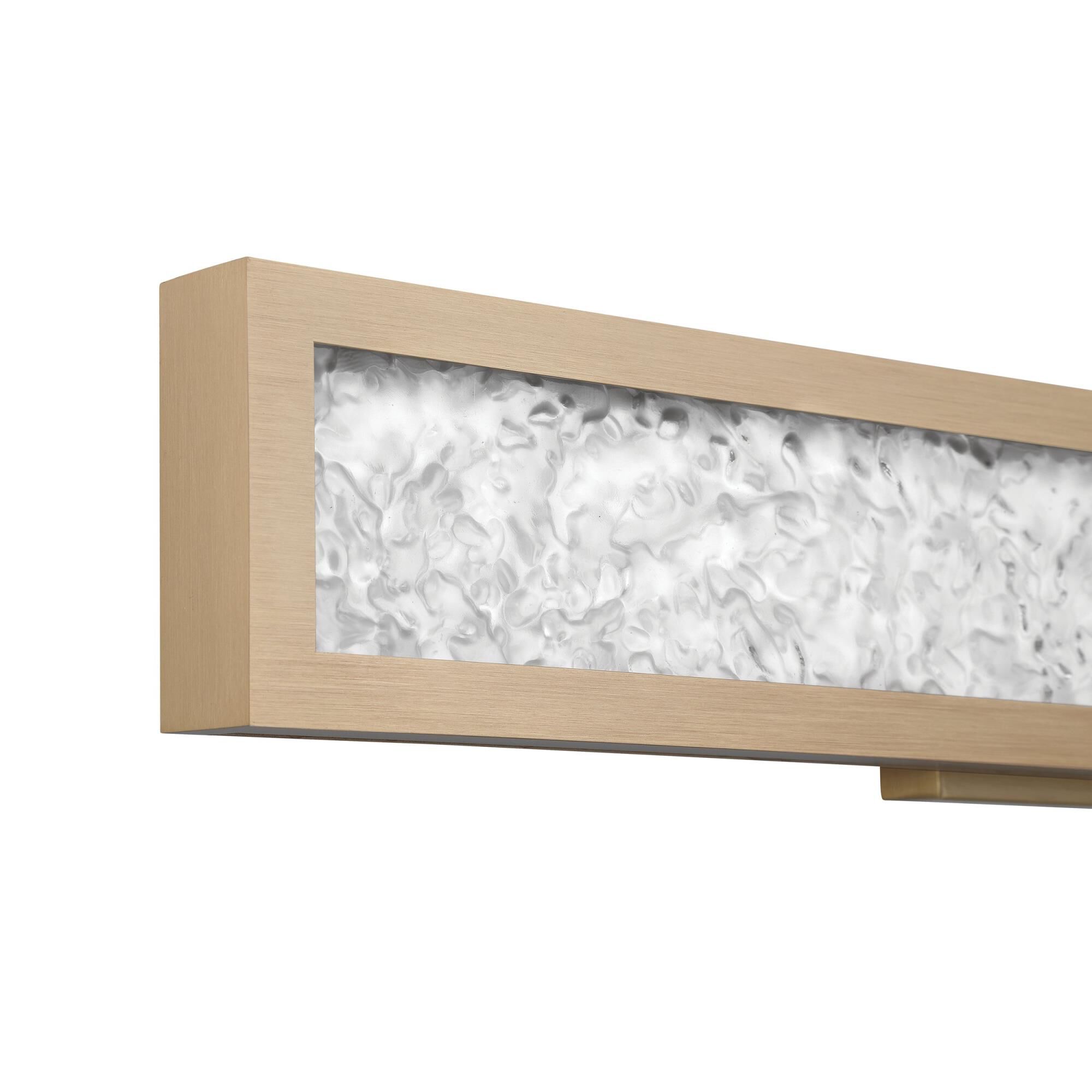 Shown in Champagne Gold finish and Clear Water glass