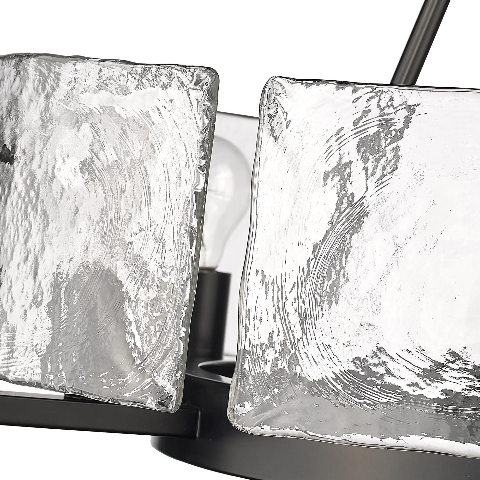 Shown in Matte Black finish and Hammered Water glass