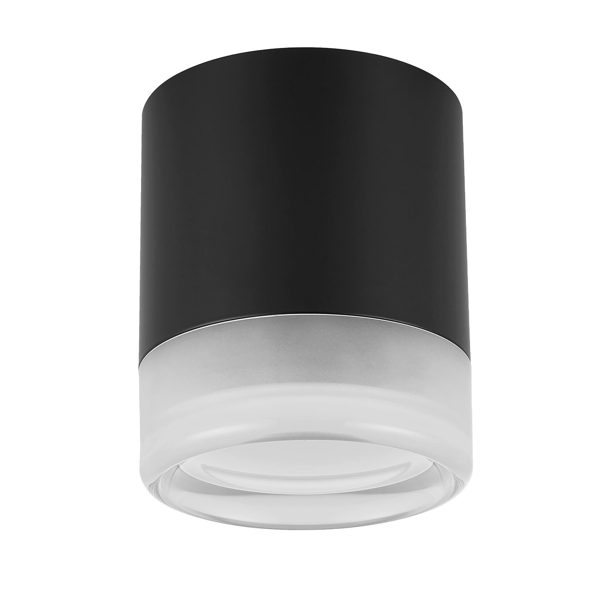 Shown in Matte Black finish and White shade