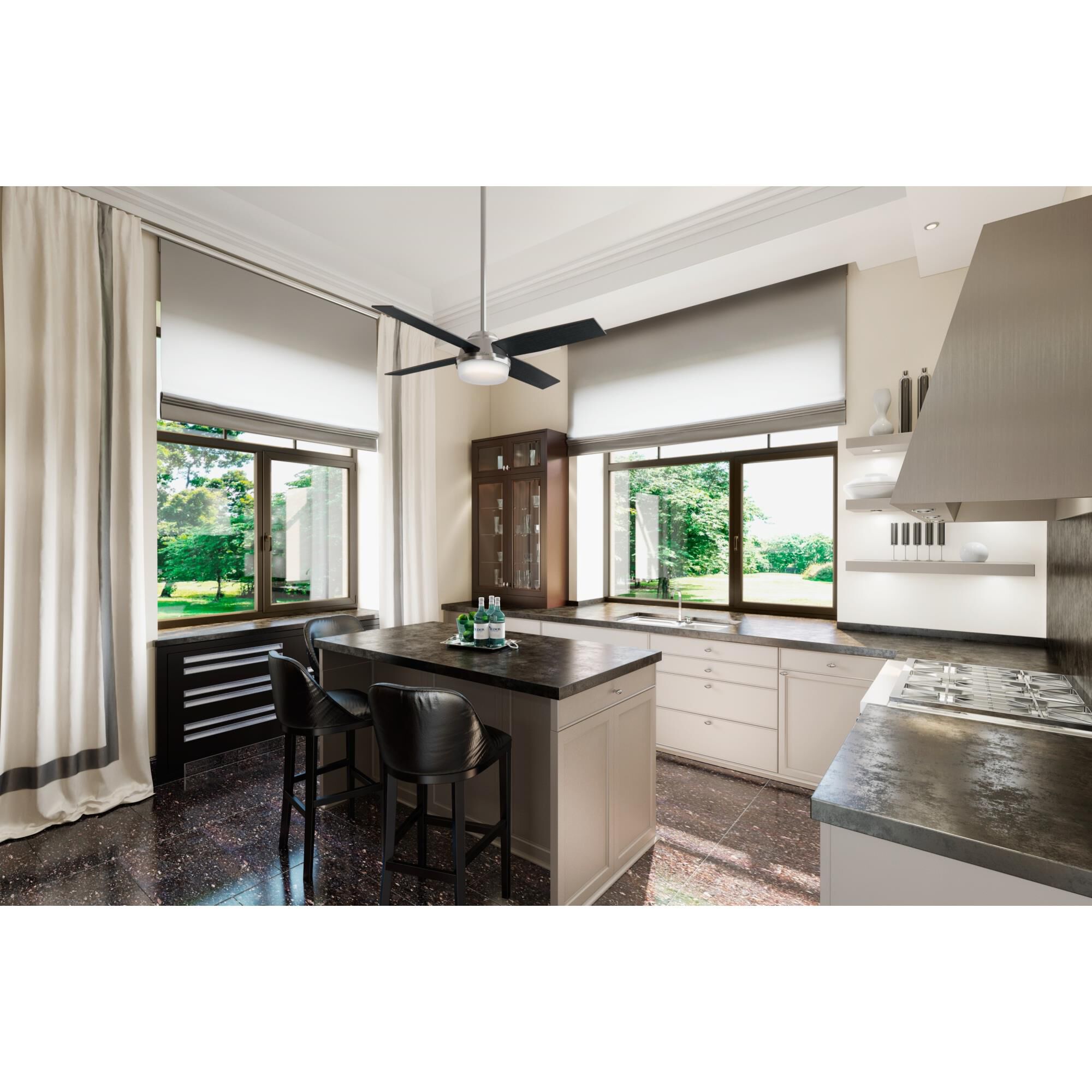 Dempsey 52 Inch Ceiling Fan with Light Kit by Hunter Fan