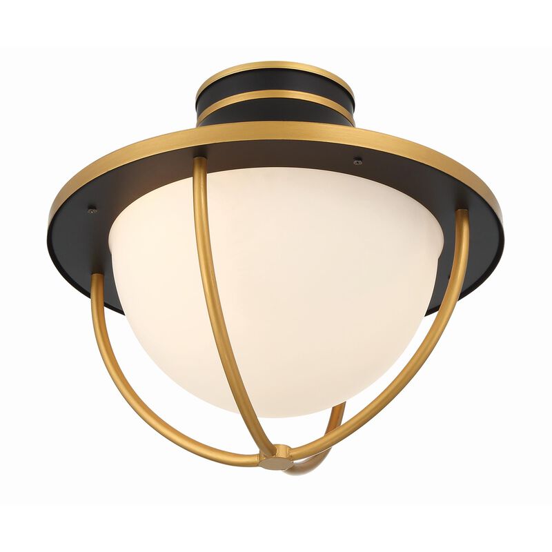 Atlas 14 Inch 2 Light Outdoor Flush Mount by Crystorama