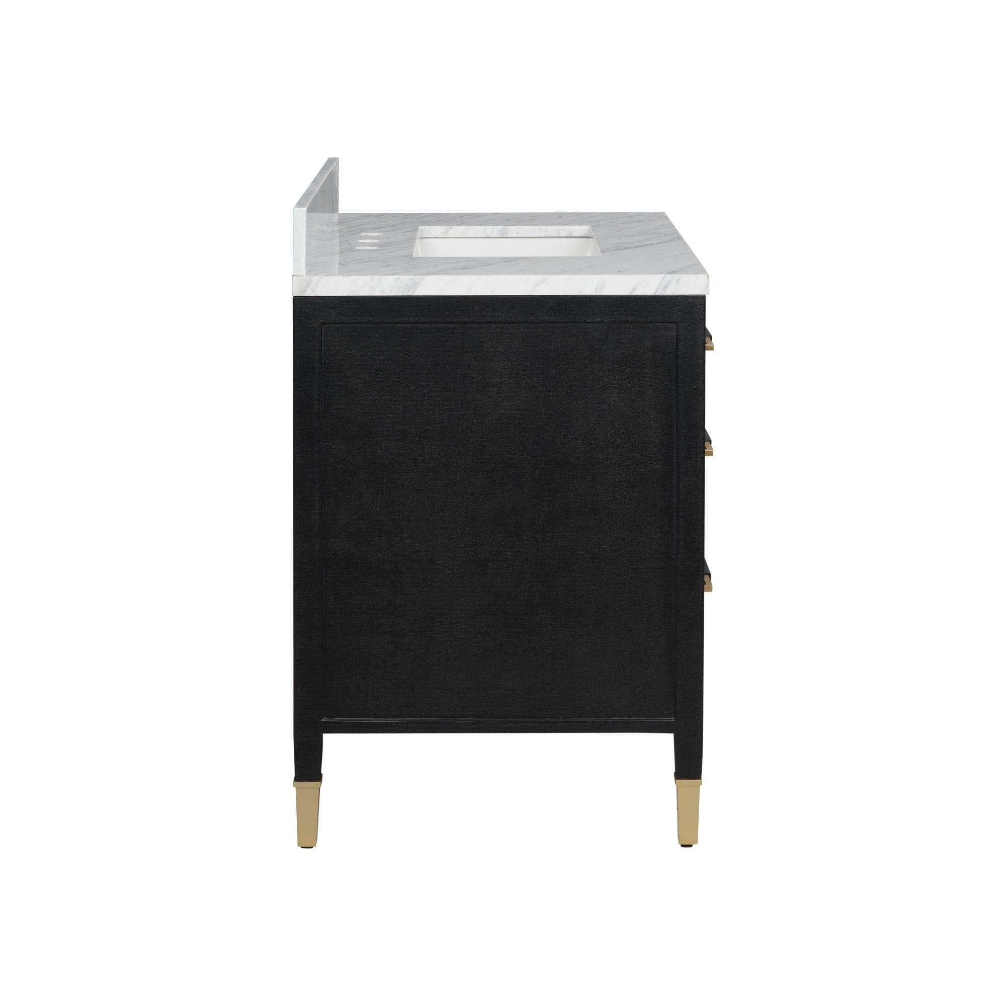 Shown in Black Lacquered Linen, Natural, White, Champagne finish