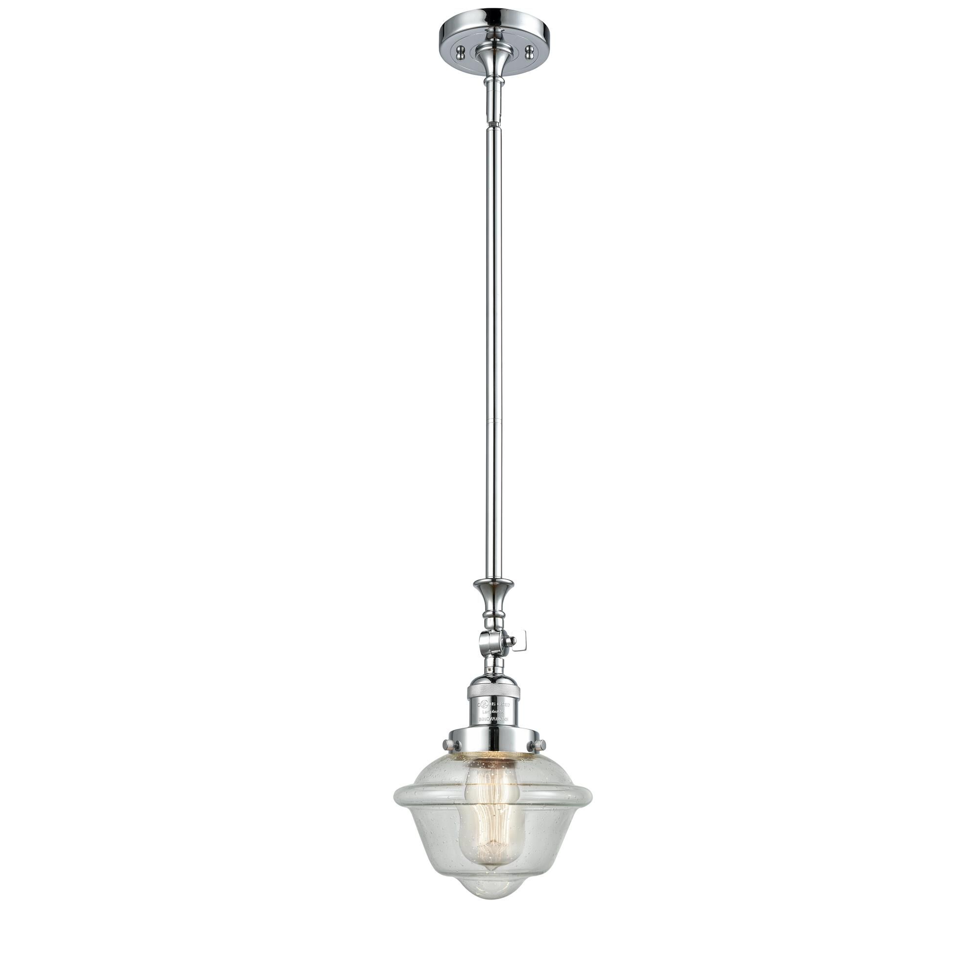Shown in Polished Chrome finish and Seedy glass