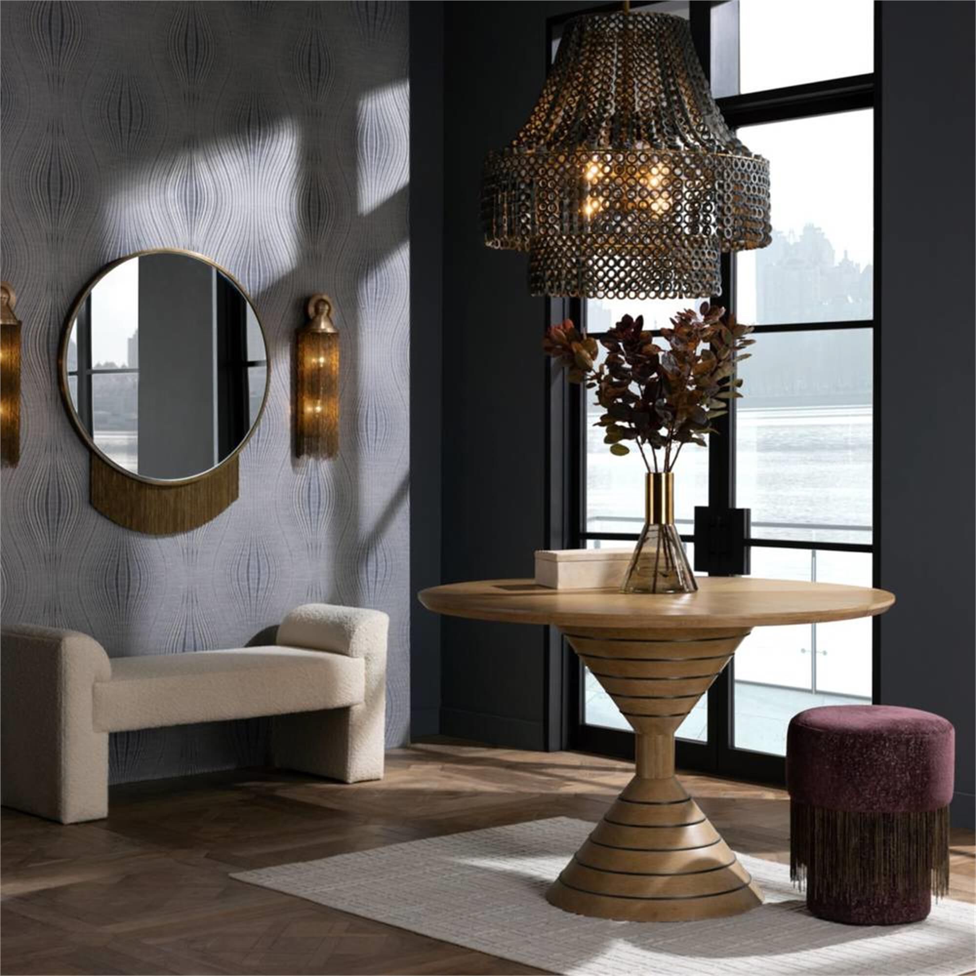 Shown in Bordeaux finish