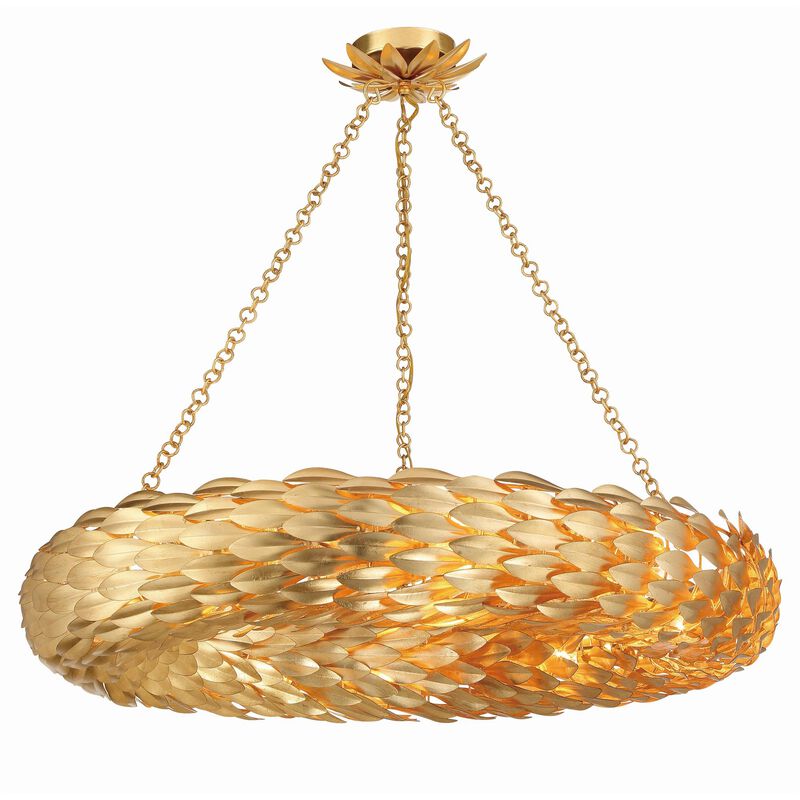 Broche Large Pendant Light by Crystorama