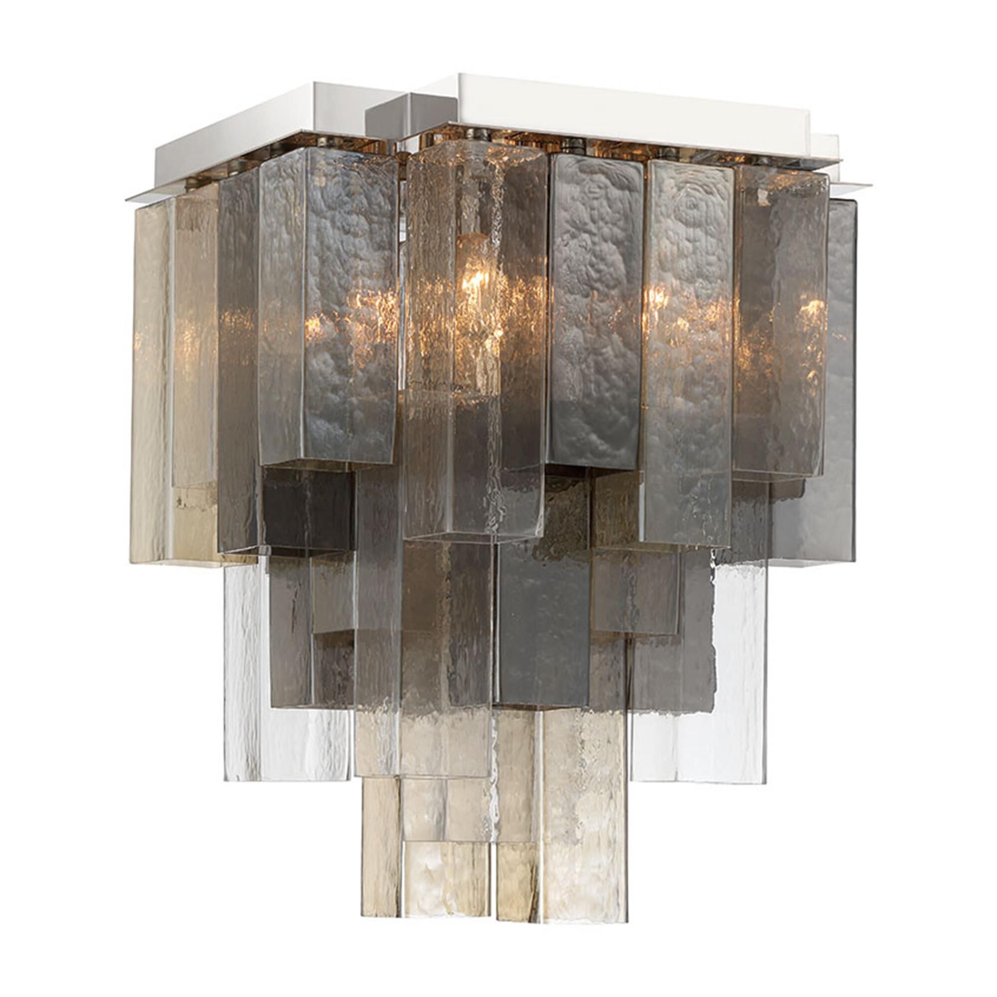 Shown in Chrome finish and Mixed glass
