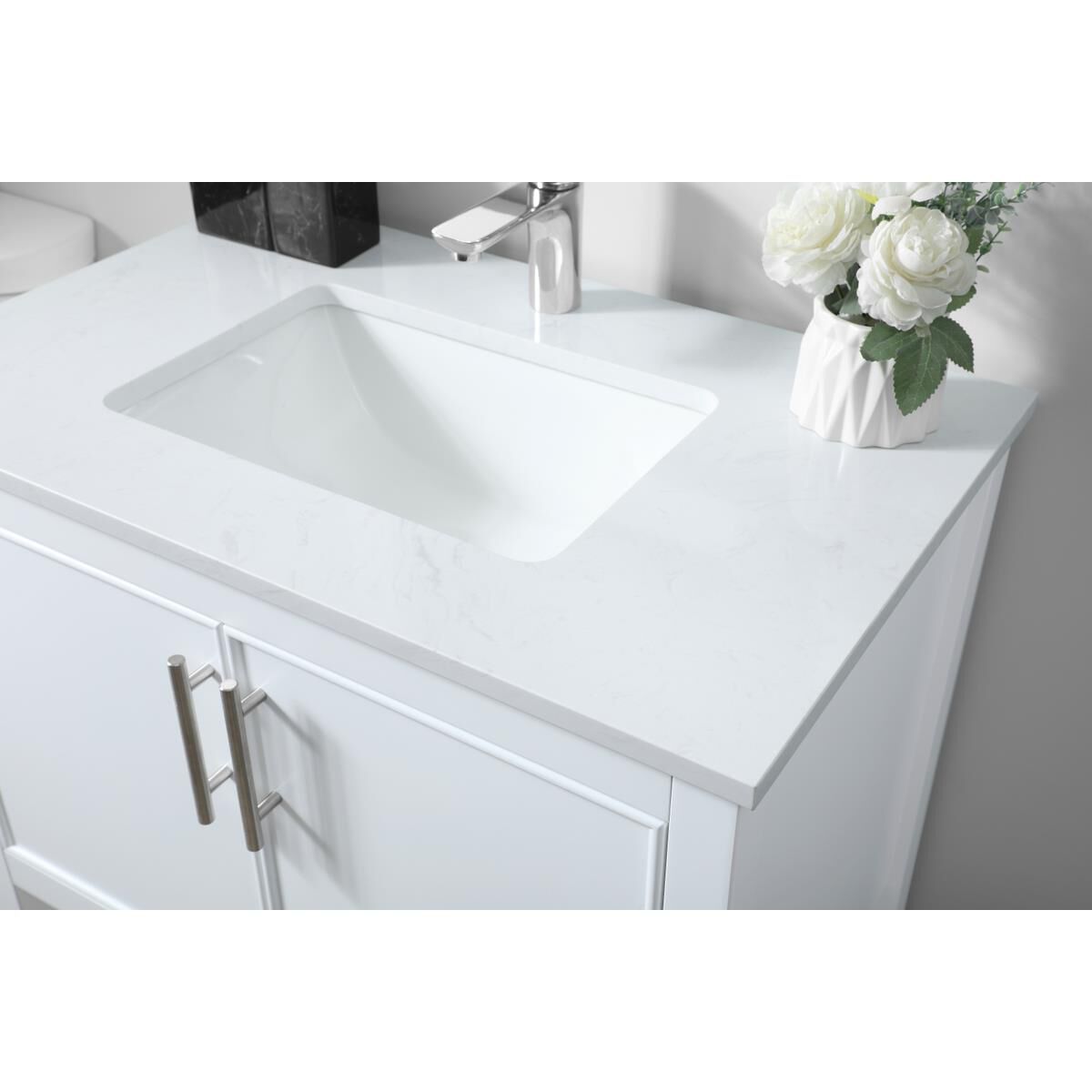 Shown in White finish