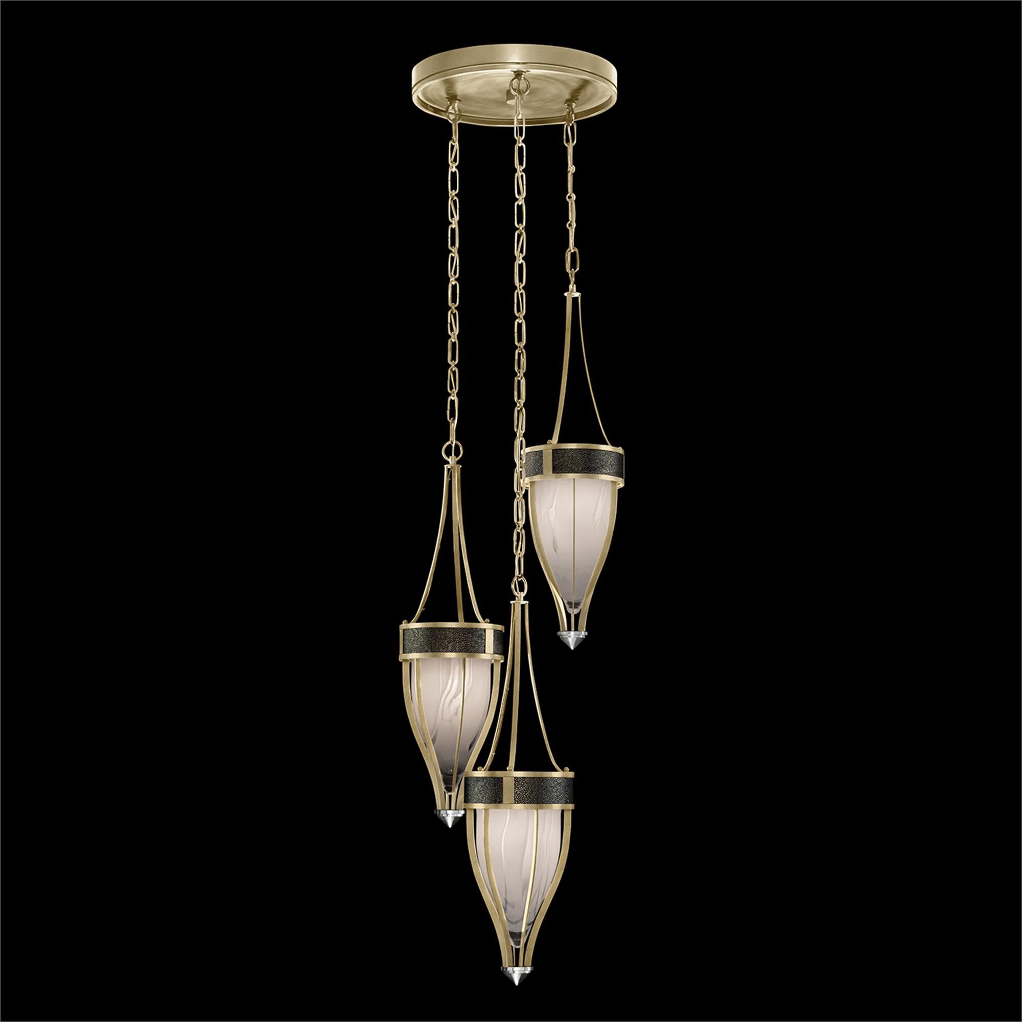 Shown in Soft Gold Leaf and Nickel  finish and Black Knight accent